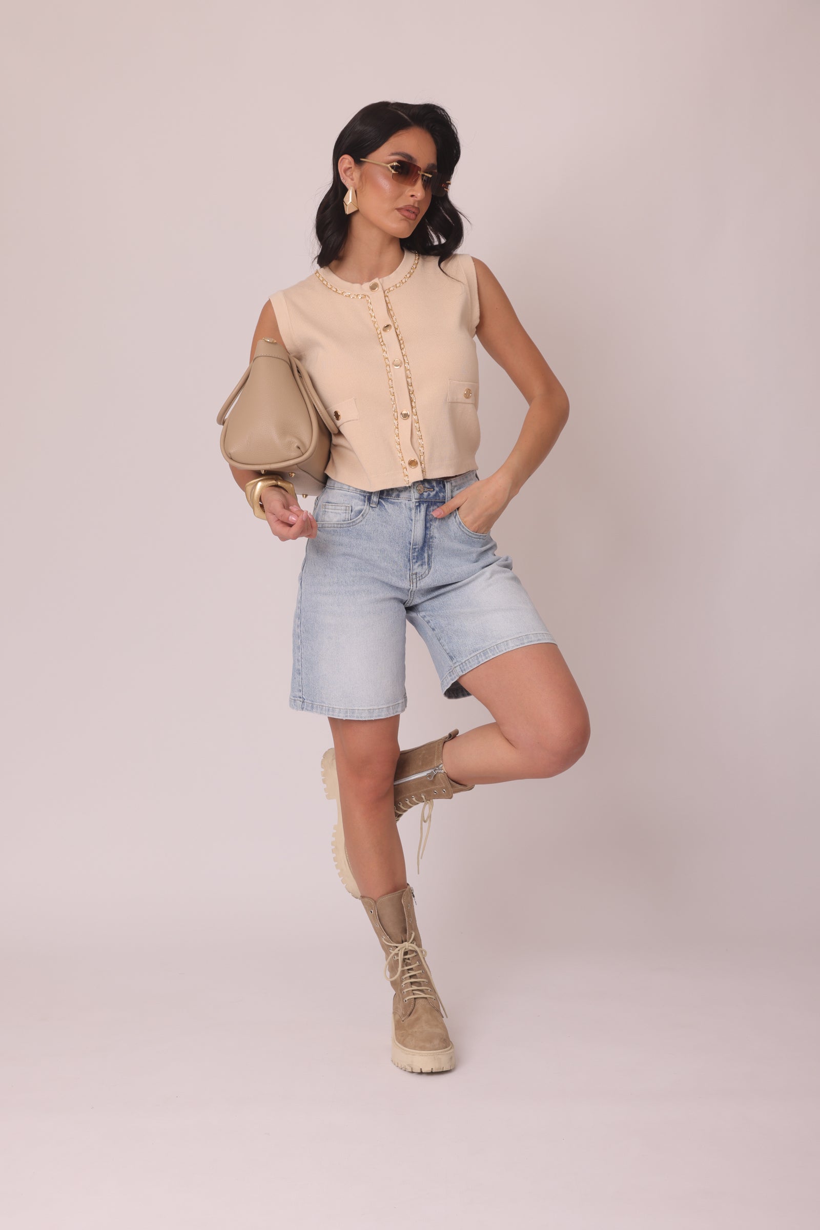 Bermuda Riviera denim|Colore:Denim