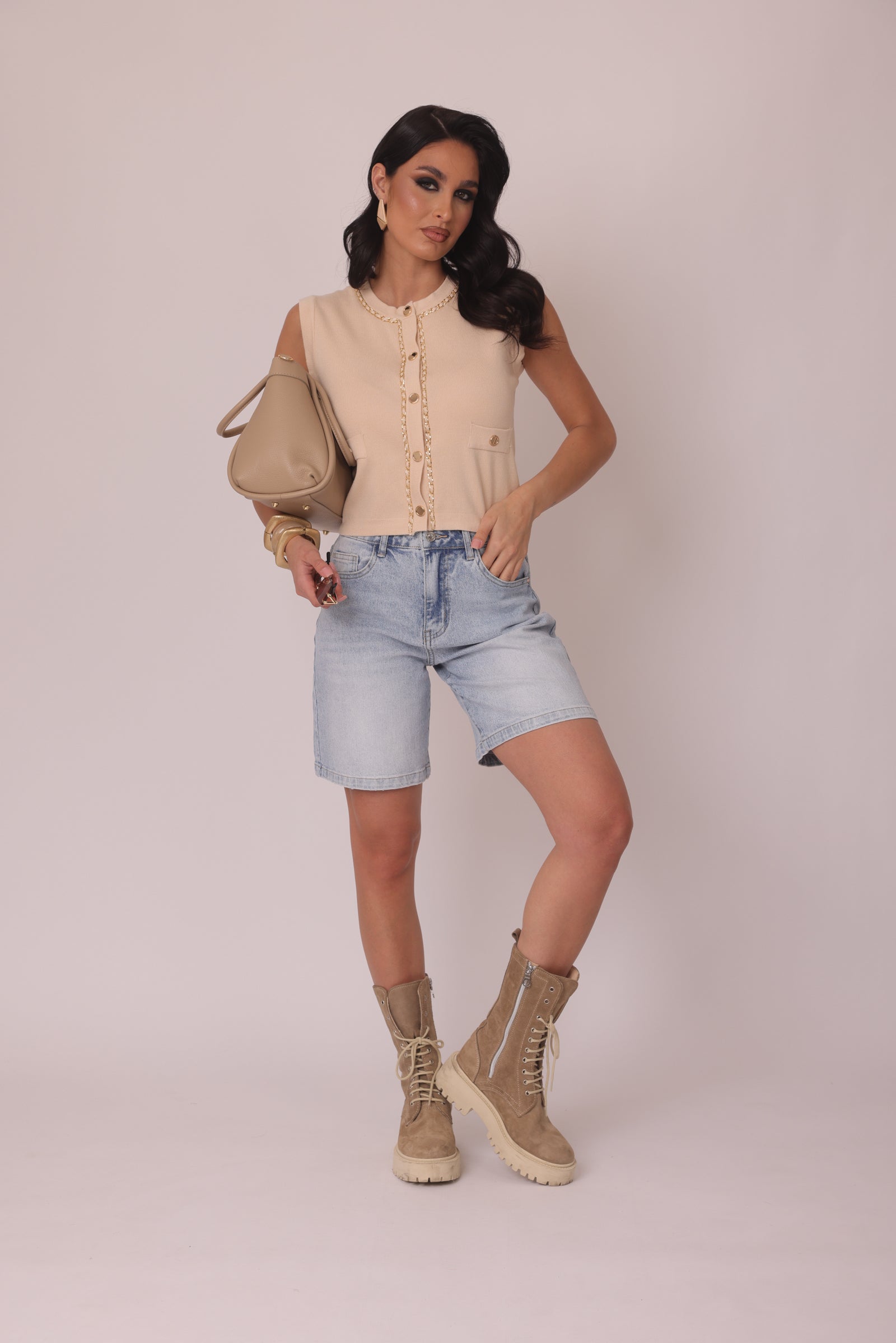 Bermuda Riviera denim|Colore:Denim