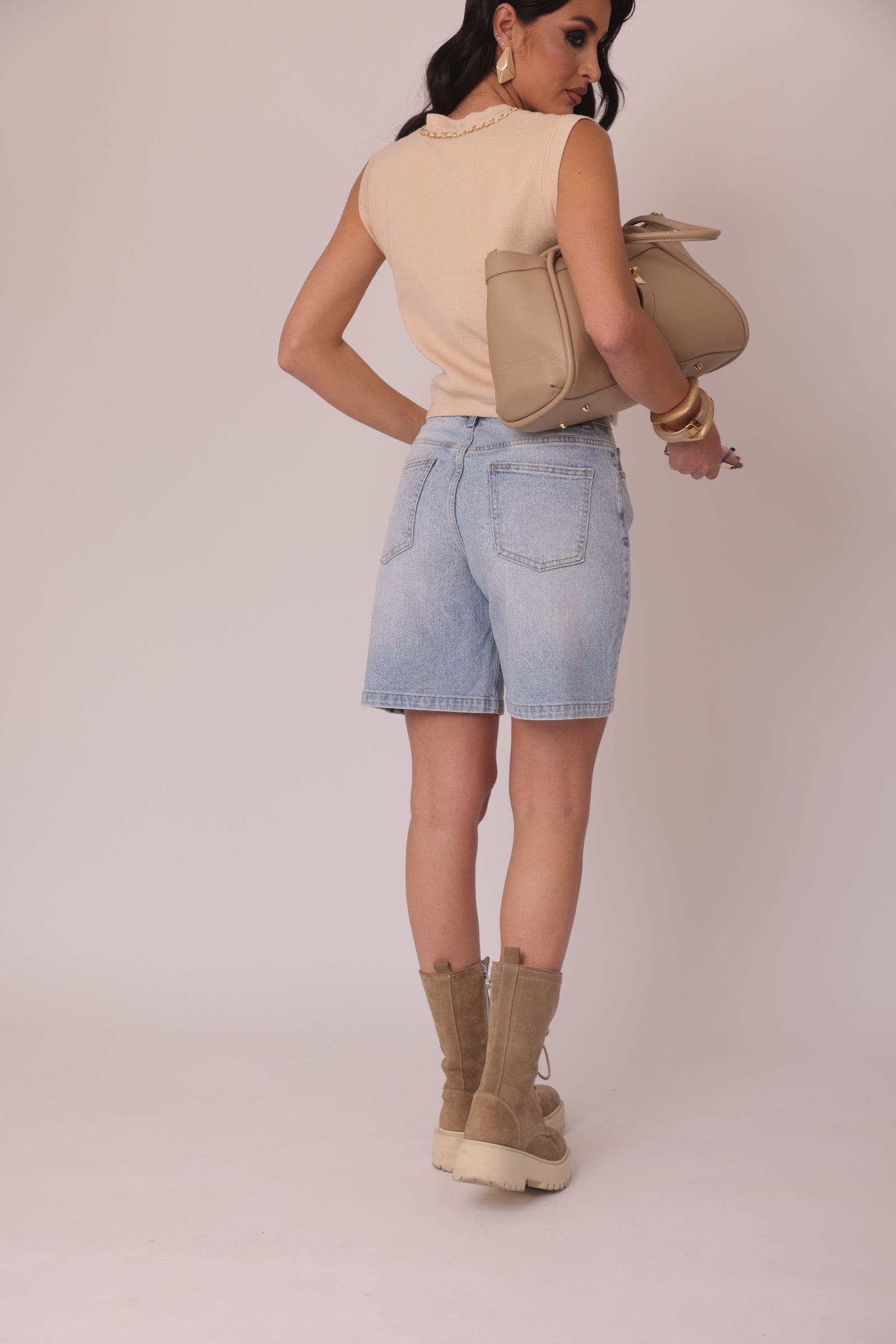 Bermuda Riviera denim|Colore:Denim