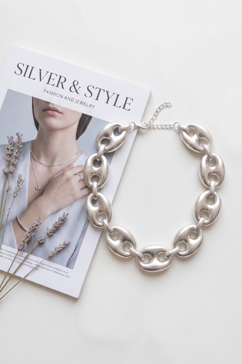 Collana Catena argento|Colore:Argento