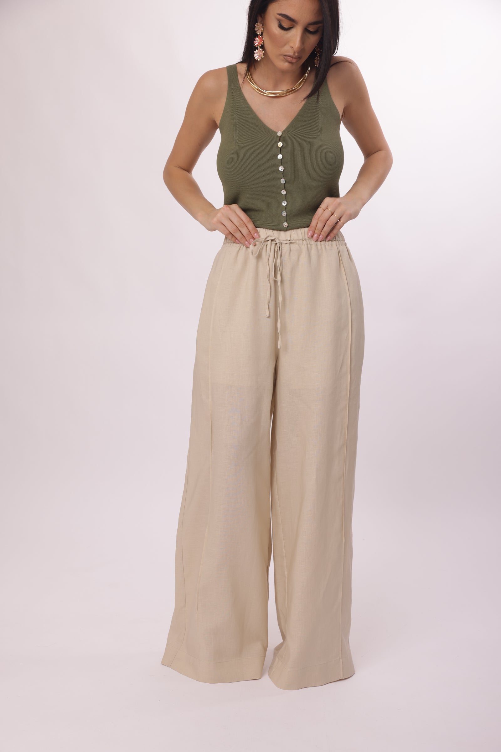 Pantalone Maiori Beige|Colore:Beige