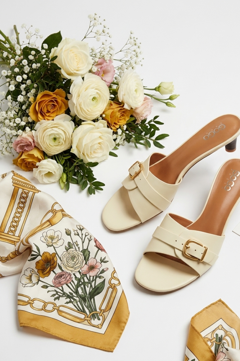 Sandalo Con Fibbia giallo|Colore:Giallo