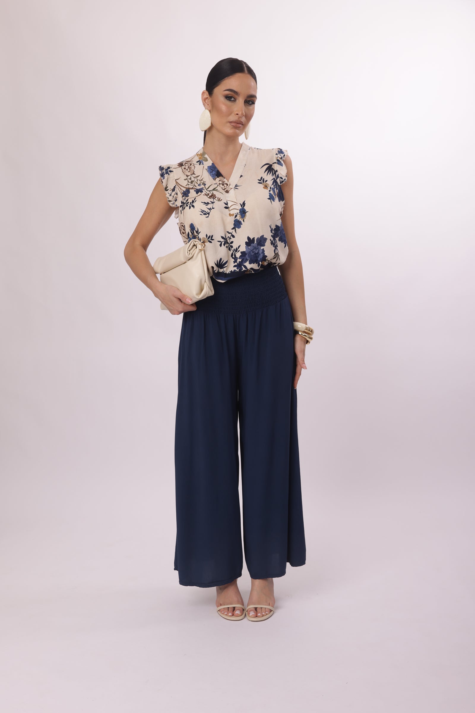 Pantagonna Con Elastico Blu|Colore:Blu