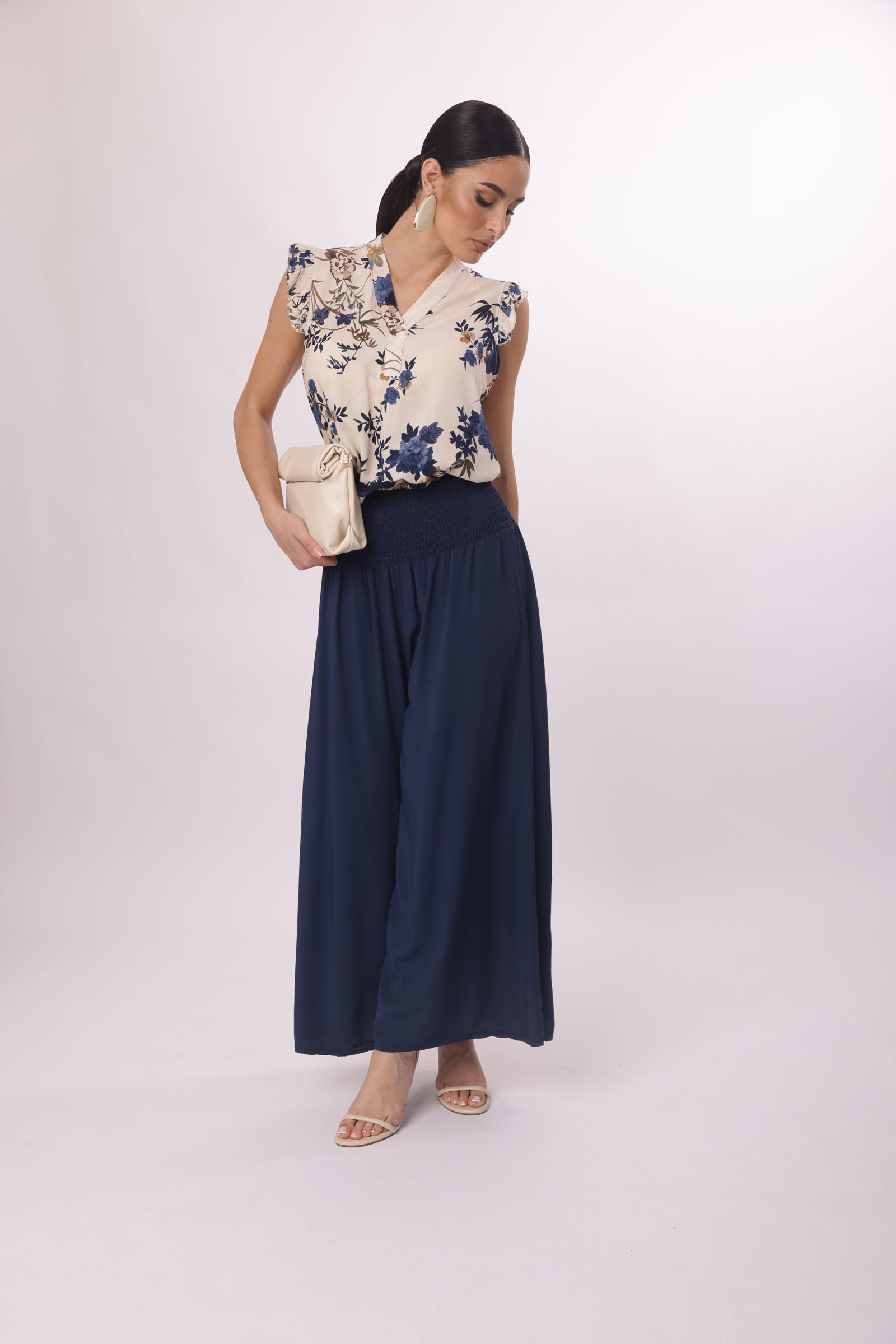 Pantagonna Con Elastico Blu|Colore:Blu