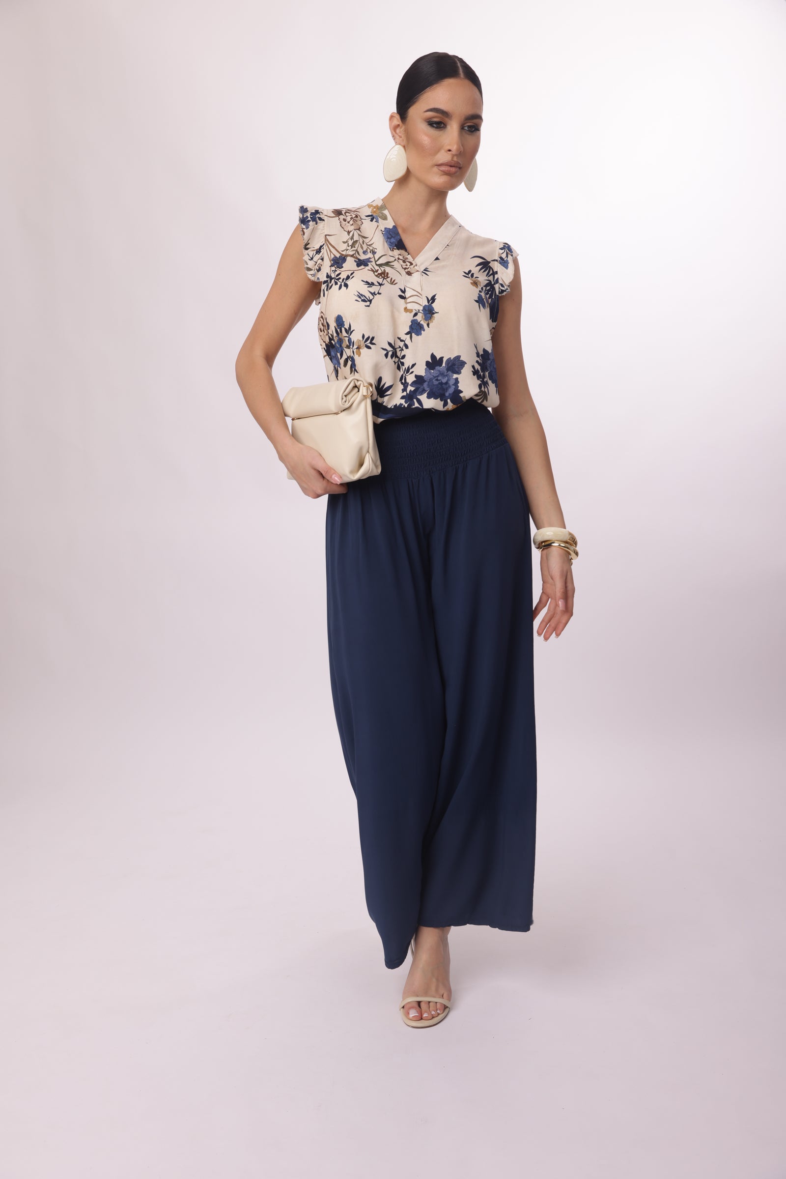 Pantagonna Con Elastico Blu|Colore:Blu