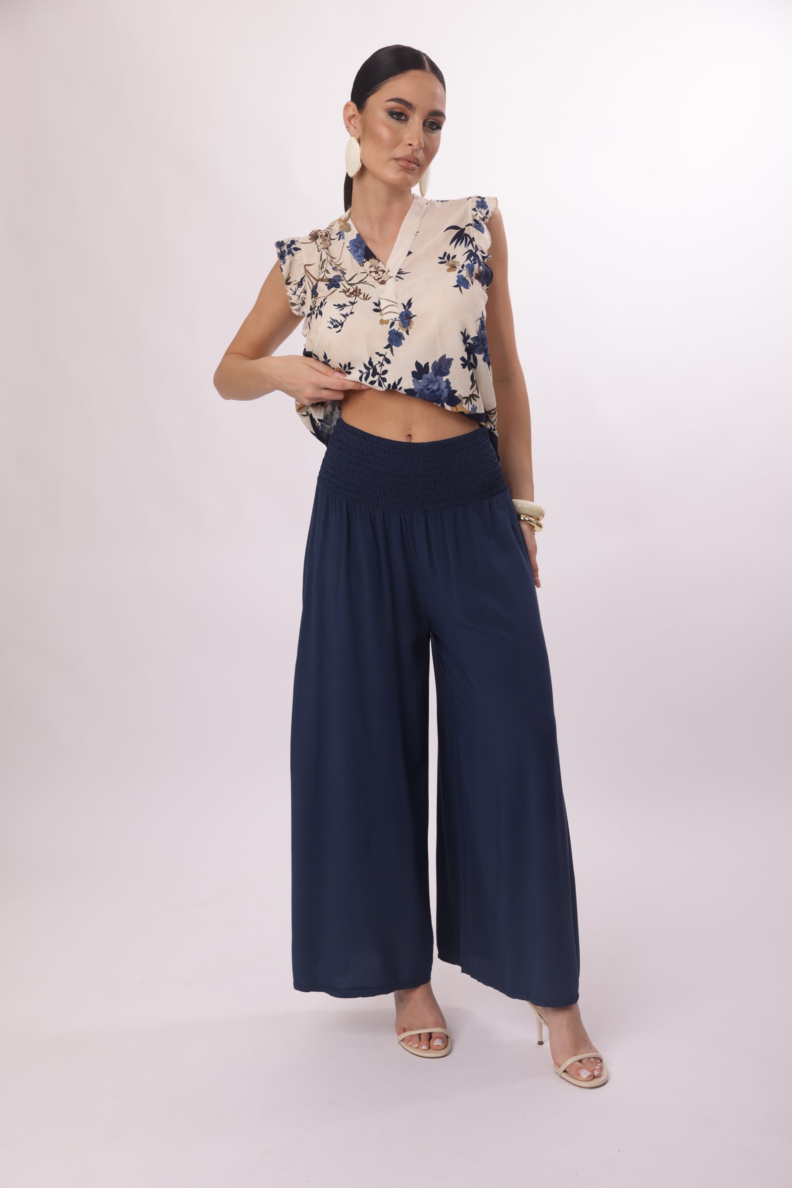 Pantagonna Con Elastico Blu|Colore:Blu