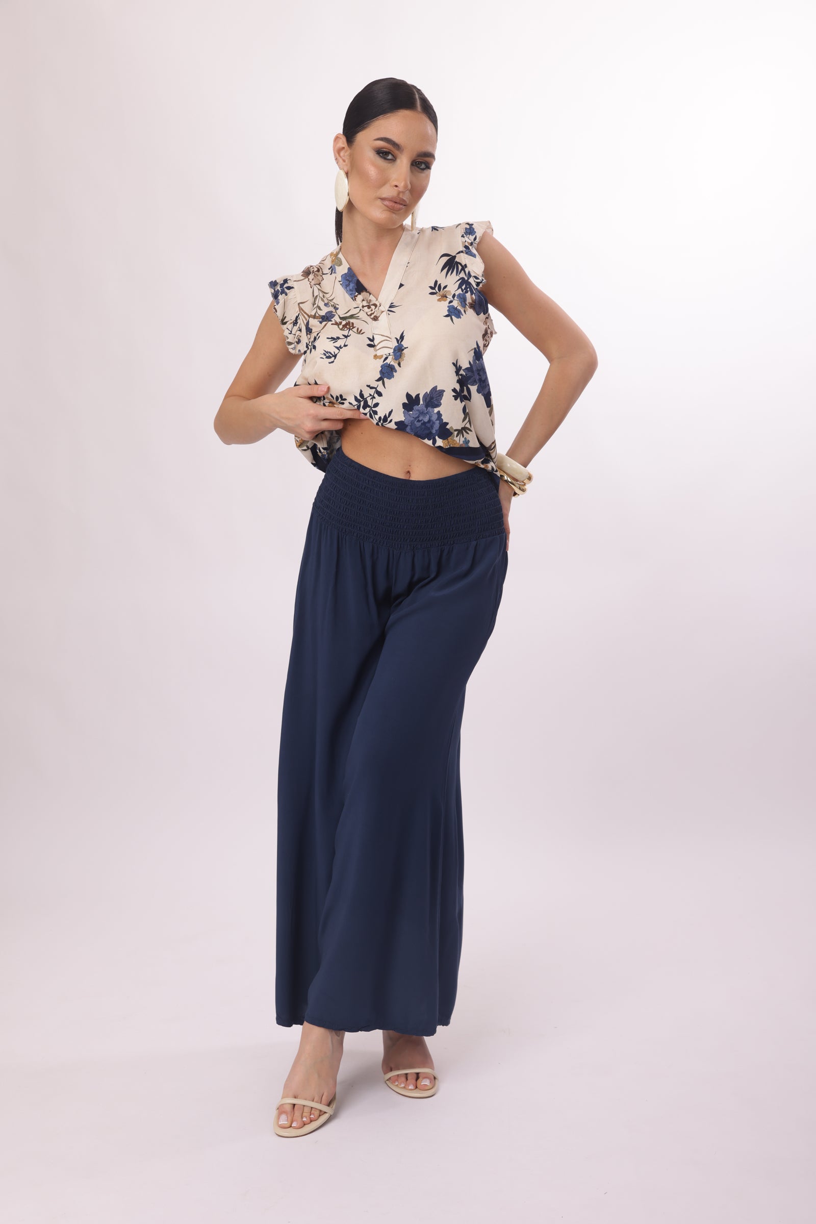 Pantagonna Con Elastico Blu|Colore:Blu