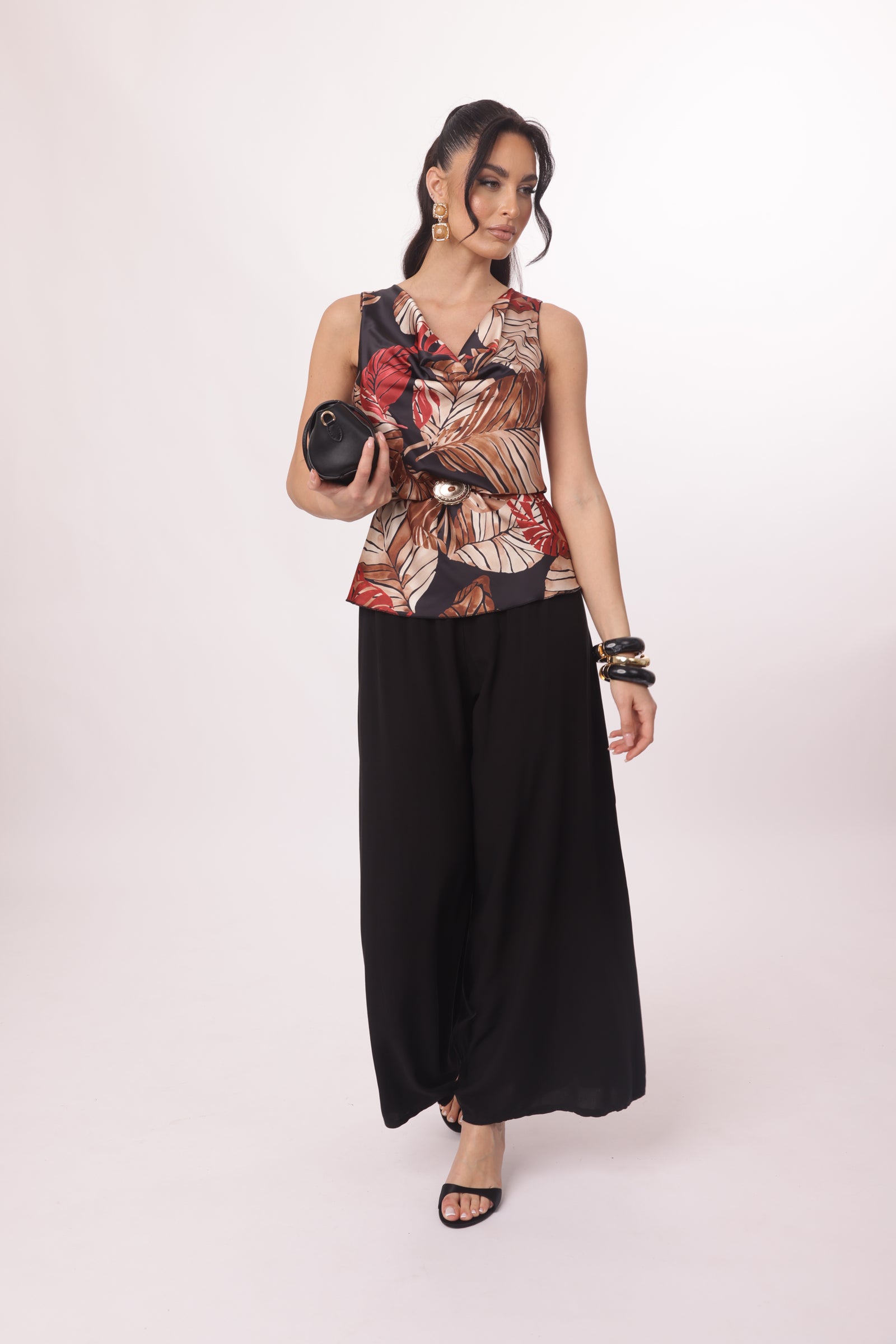 Pantagonna Con Elastico Nero|Colore:Nero