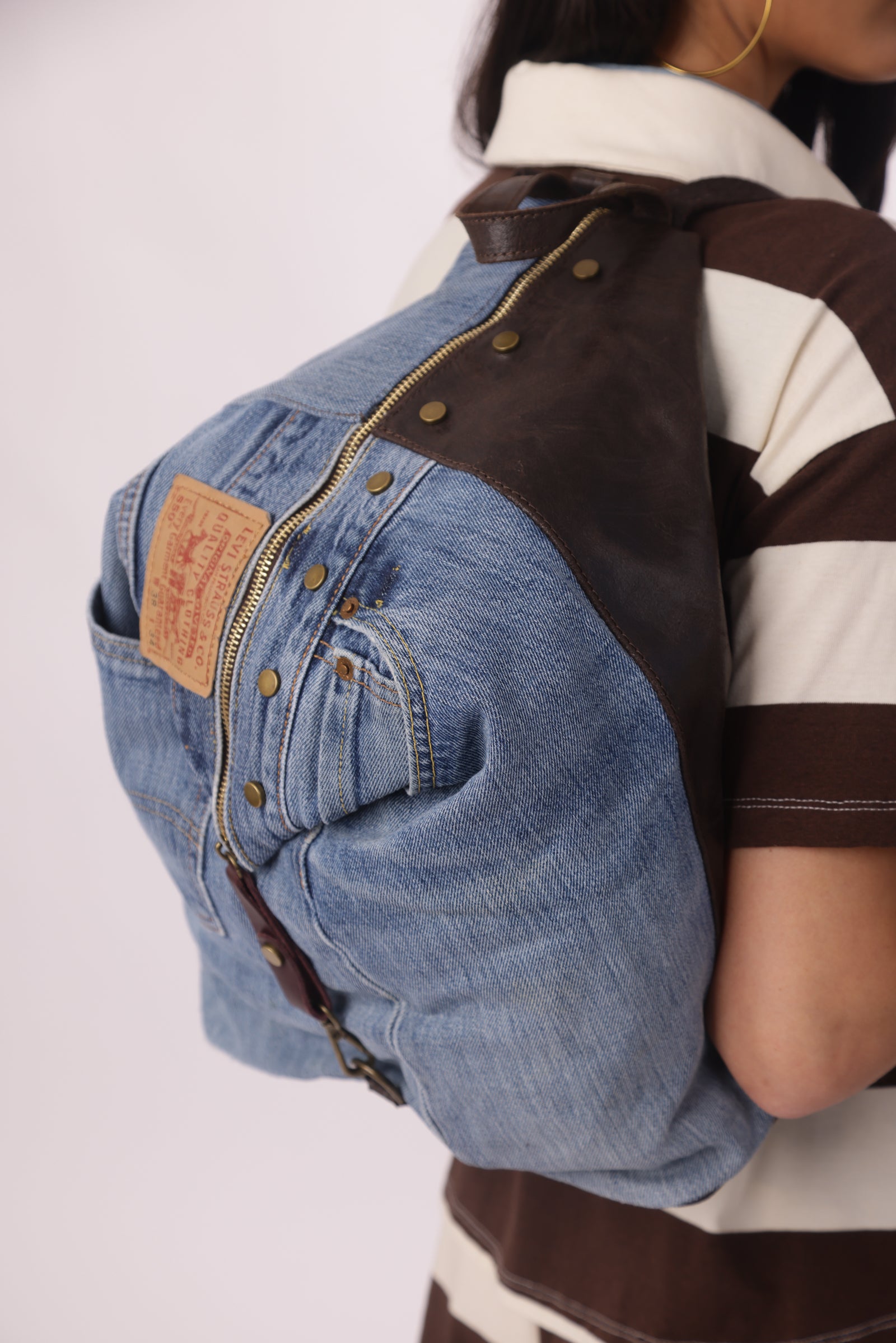 Zaino Denim testa di moro|Colore:Testa di moro