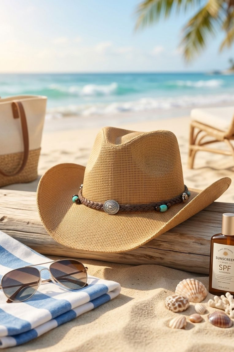 Cappello Western cammello|Colore:Cammello