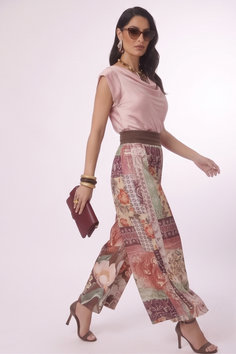 Pantagonna Floris rosa|Colore:Rosa