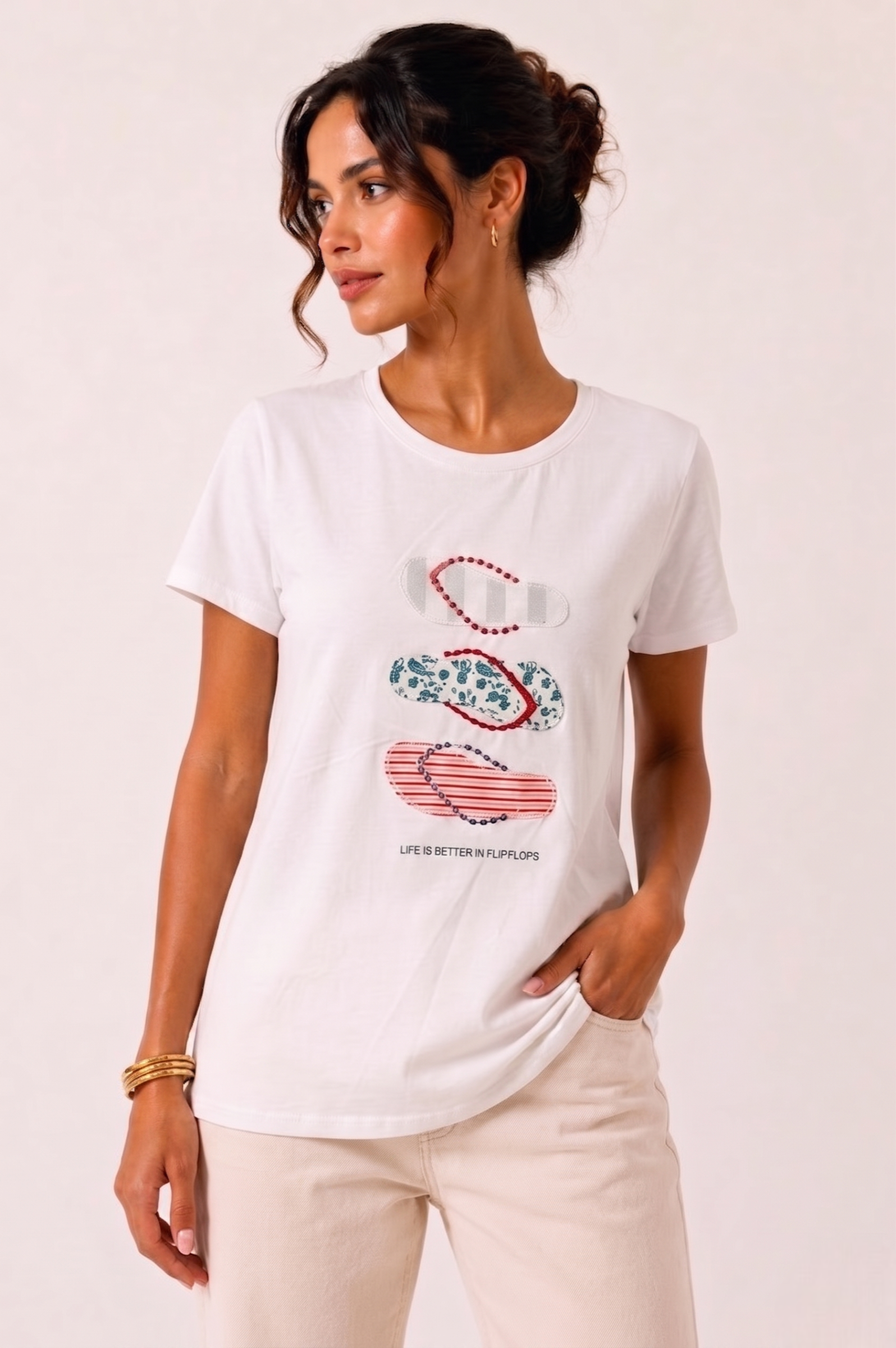 T-Shirt Summer bianco|Colore:Bianco
