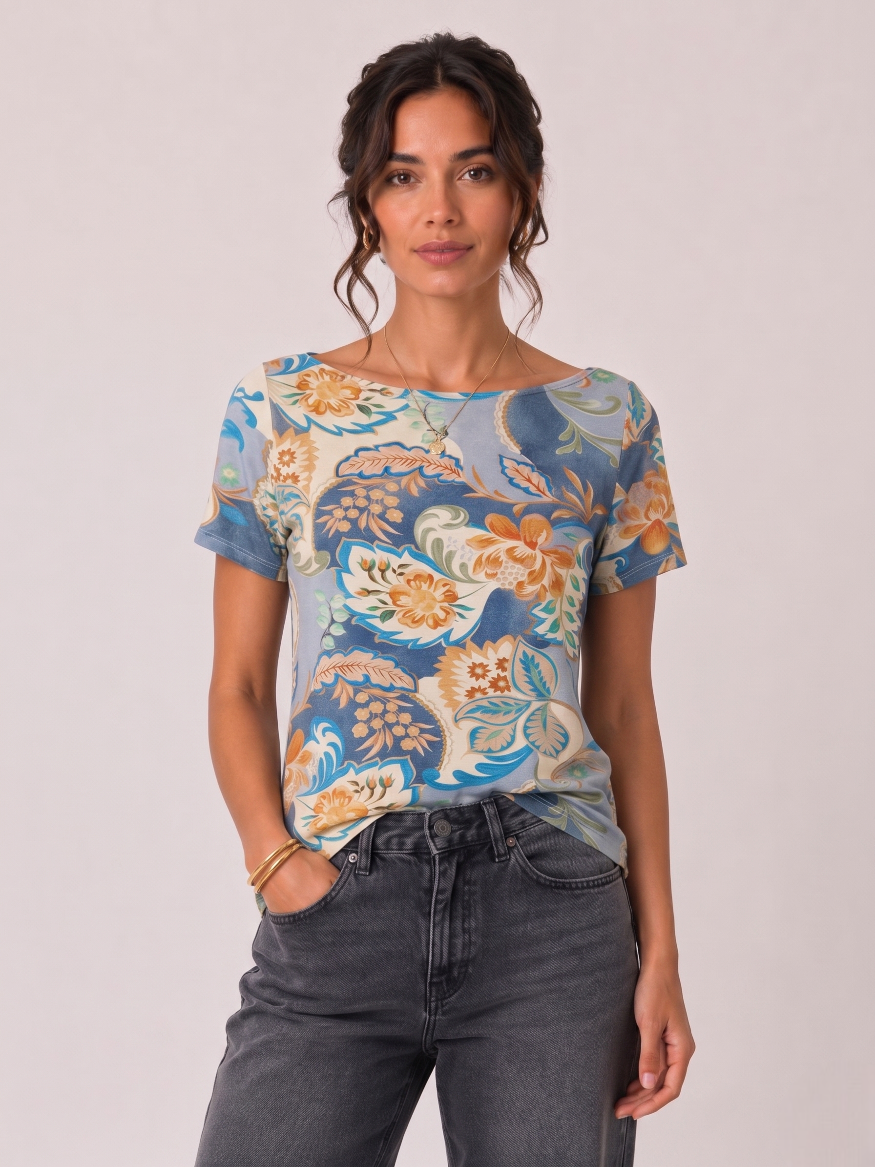 Maglia Scollo Barca Roxenne Avion|Colore:Avion