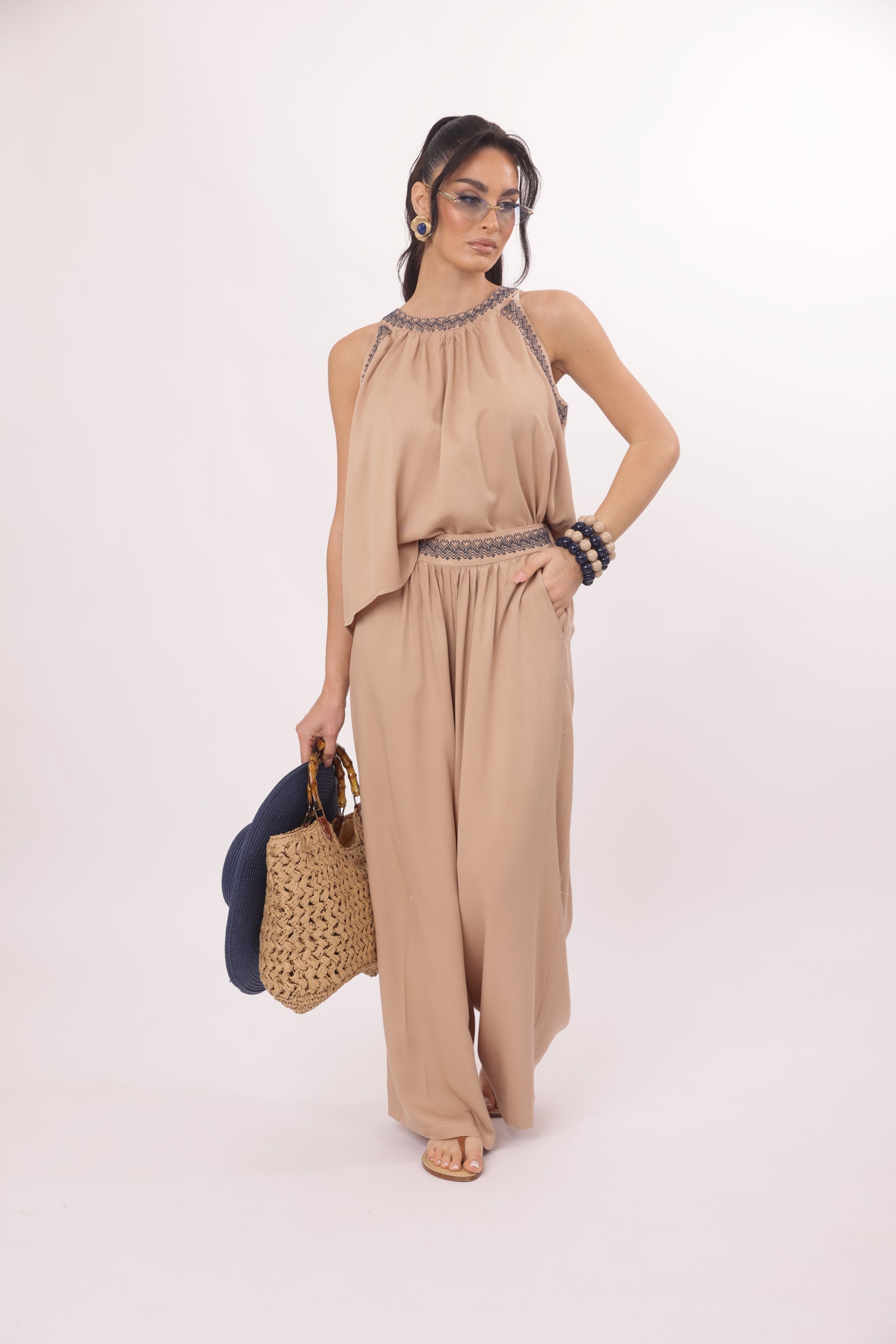 Coordinato Etnique cammello|Colore:Cammello
