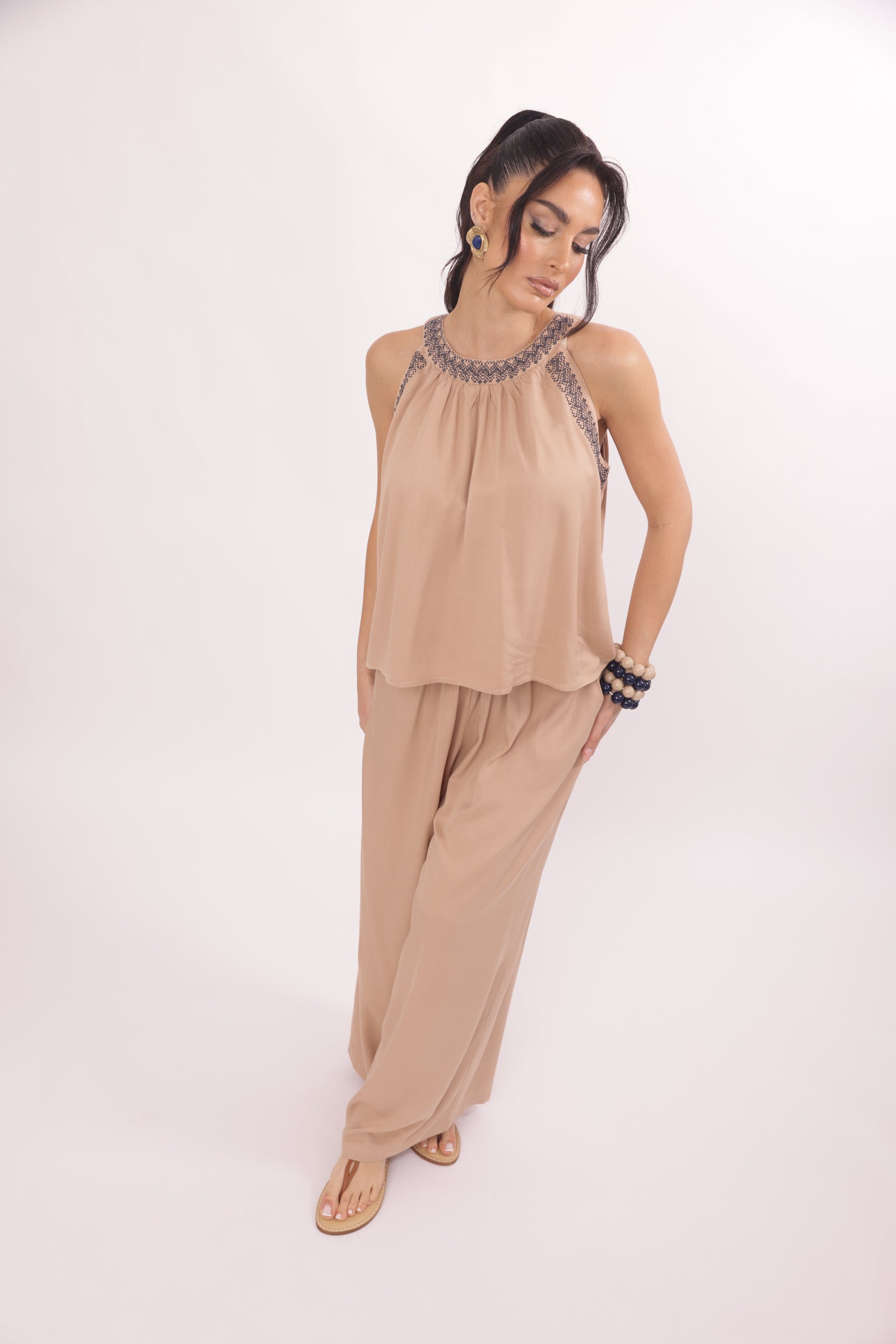 Coordinato Etnique cammello|Colore:Cammello