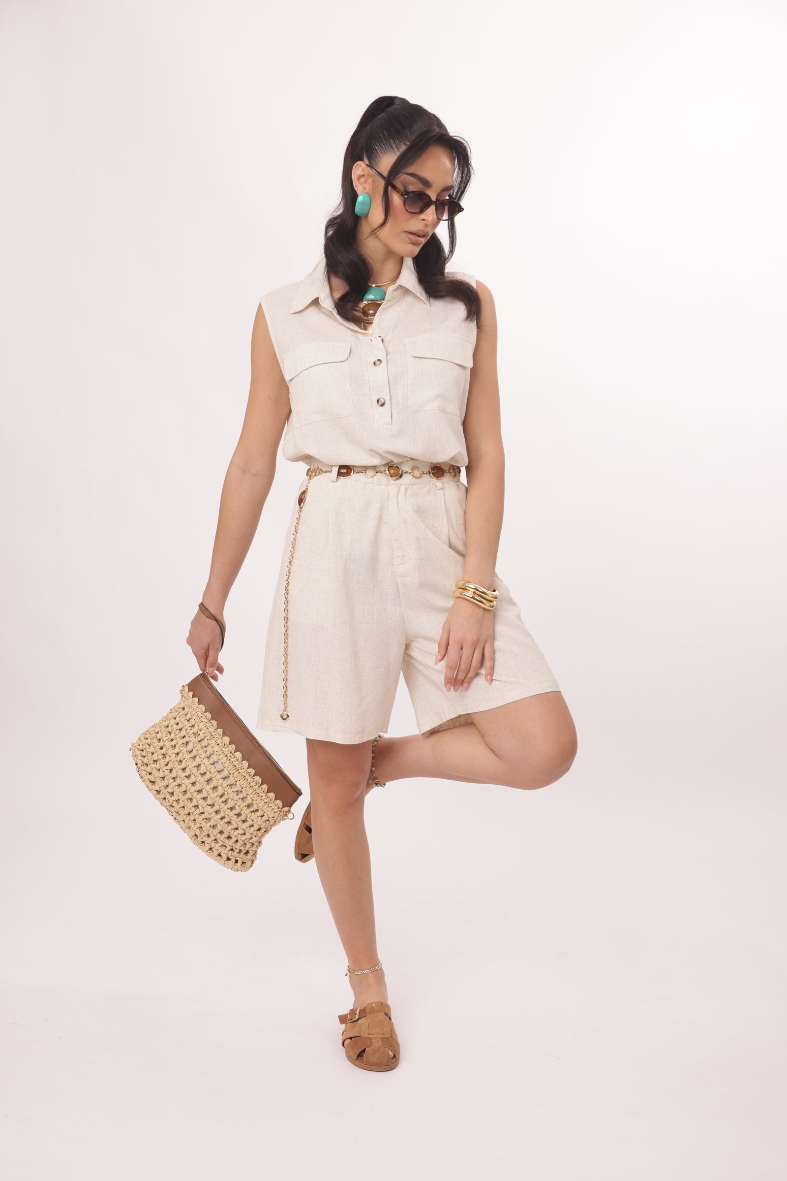 Coordinato Tenerife beige chiaro|Colore:Beige chiaro
