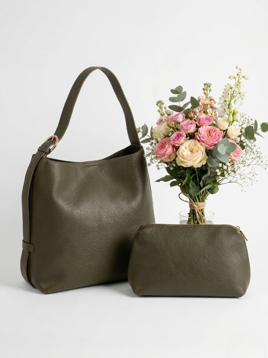 Borsa Venice verde militare|Colore:Verde militare