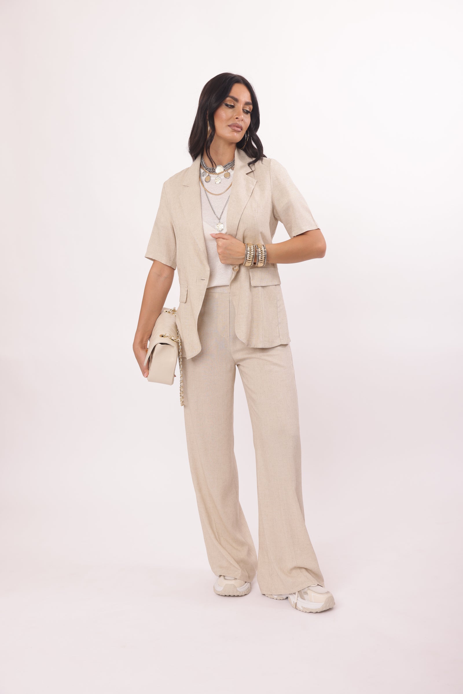 Pantalone Elisabeth Beige|Colore:Beige