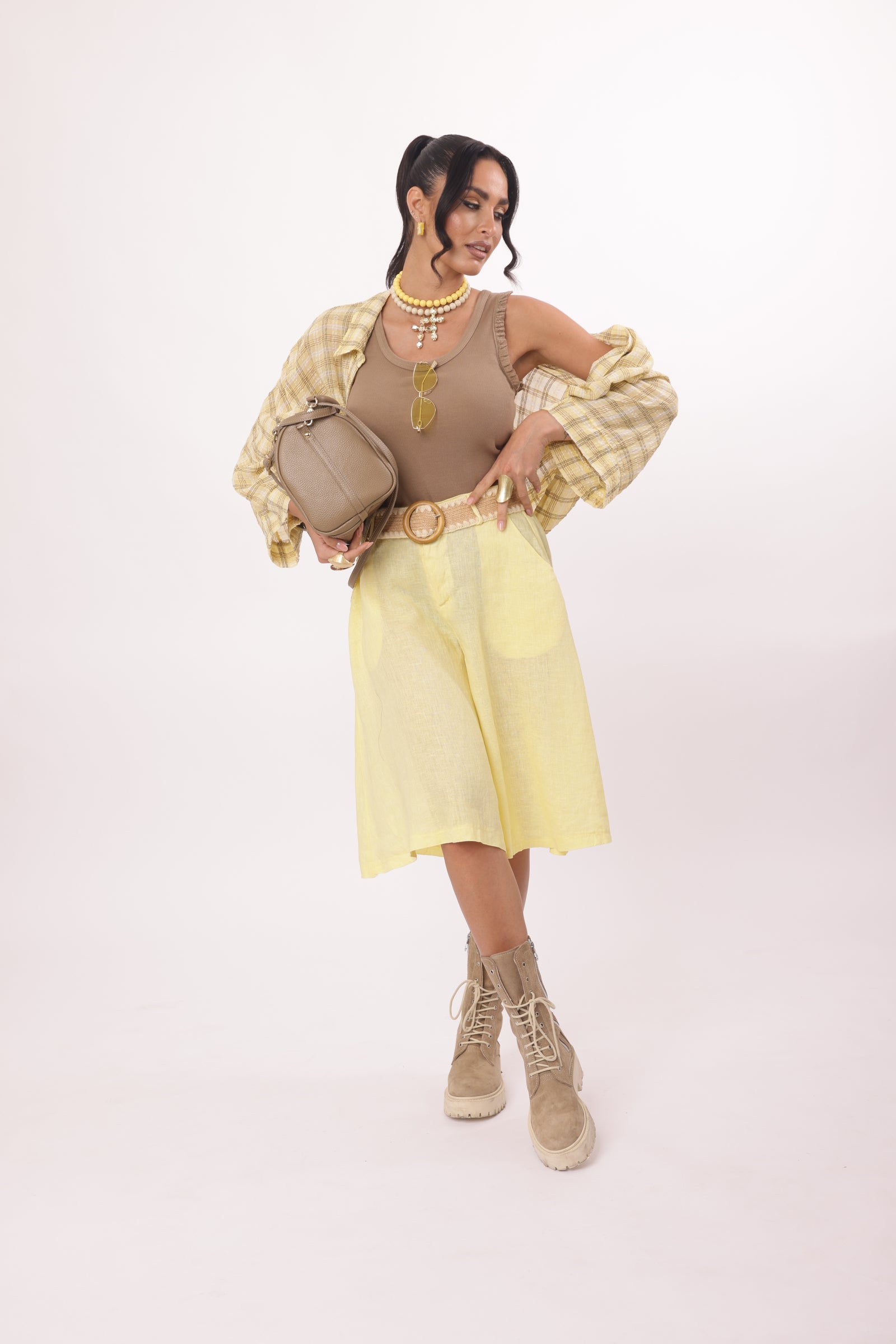 Pantagonna Midi Cinnamon giallo|Colore:Giallo