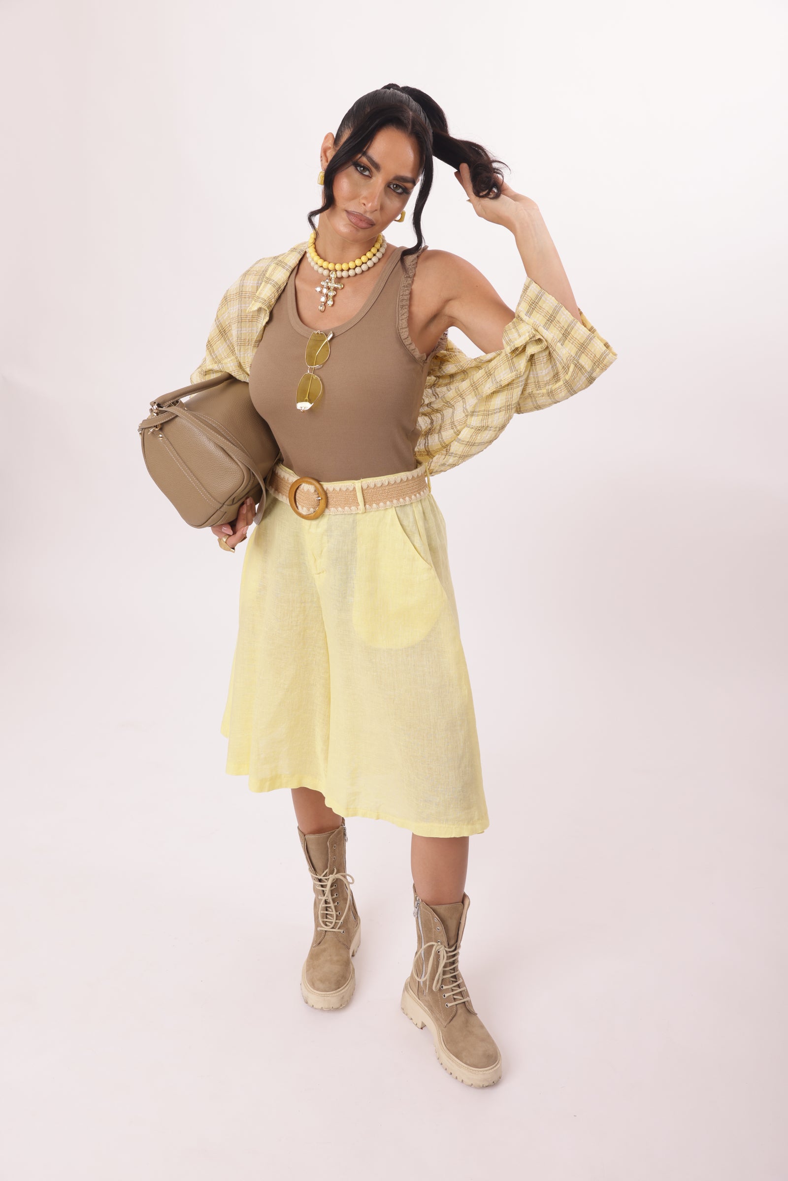 Pantagonna Midi Cinnamon giallo|Colore:Giallo