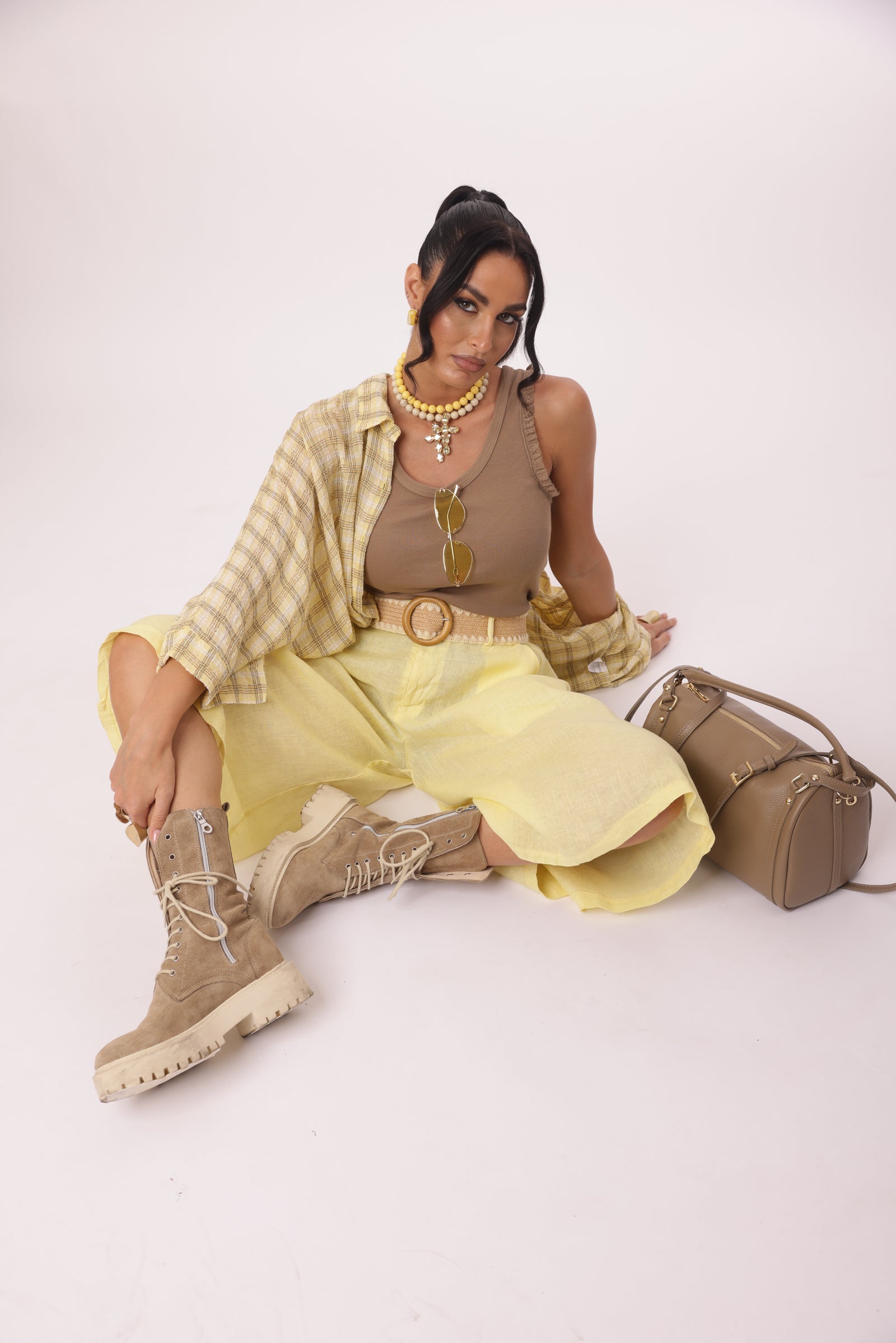 Pantagonna Midi Cinnamon giallo|Colore:Giallo
