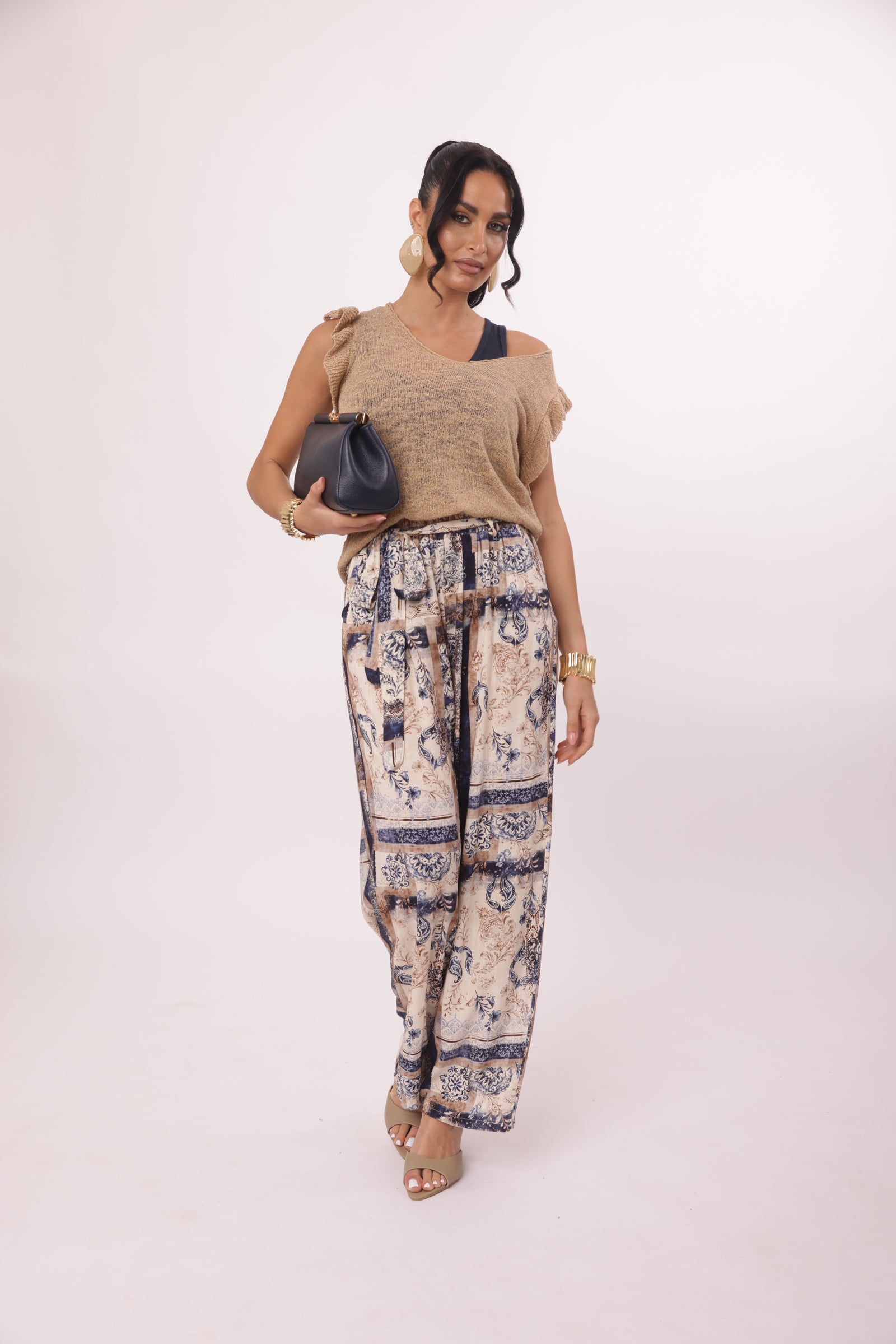 Pantalone Epoque blu|Colore:Blu