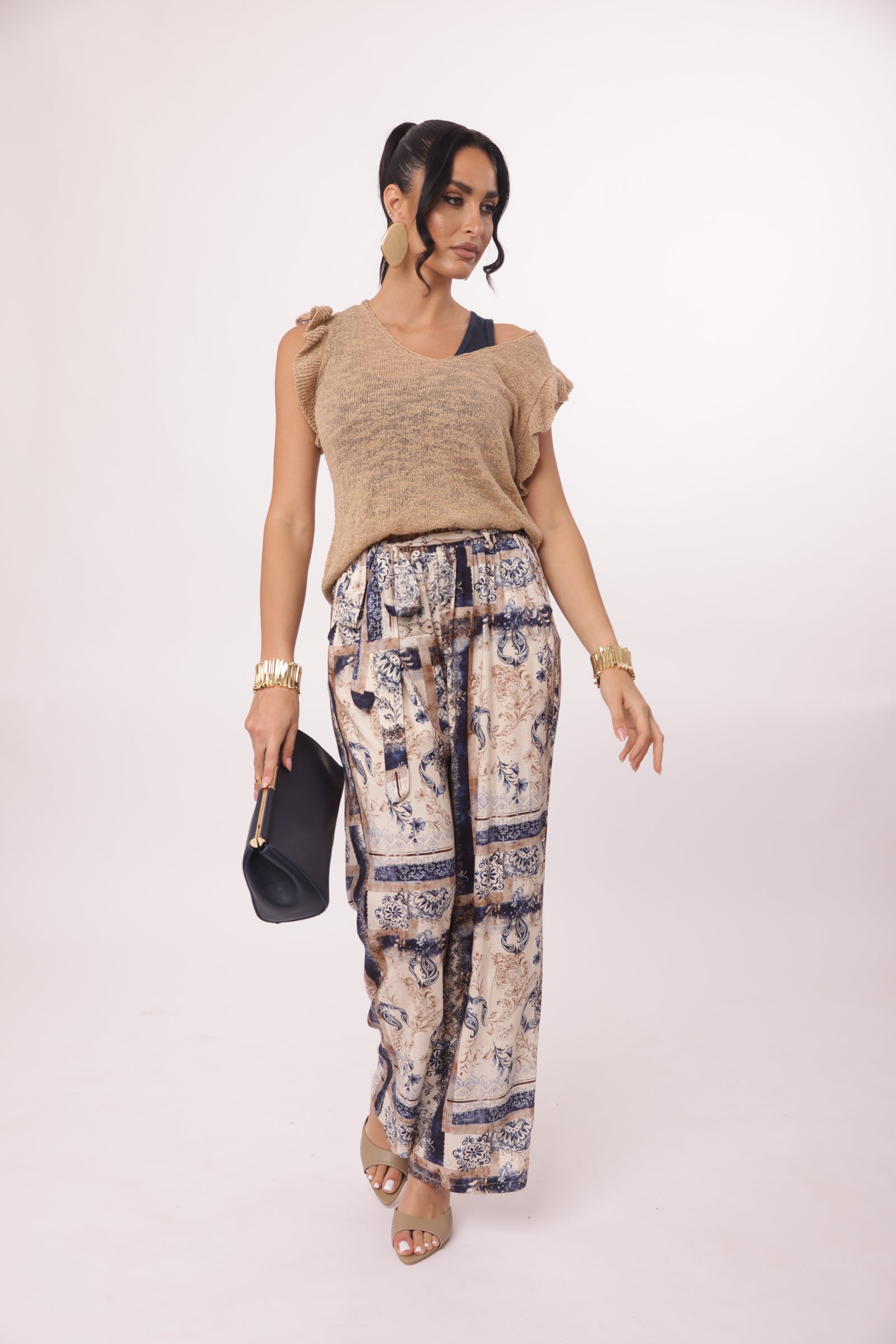 Pantalone Epoque blu|Colore:Blu