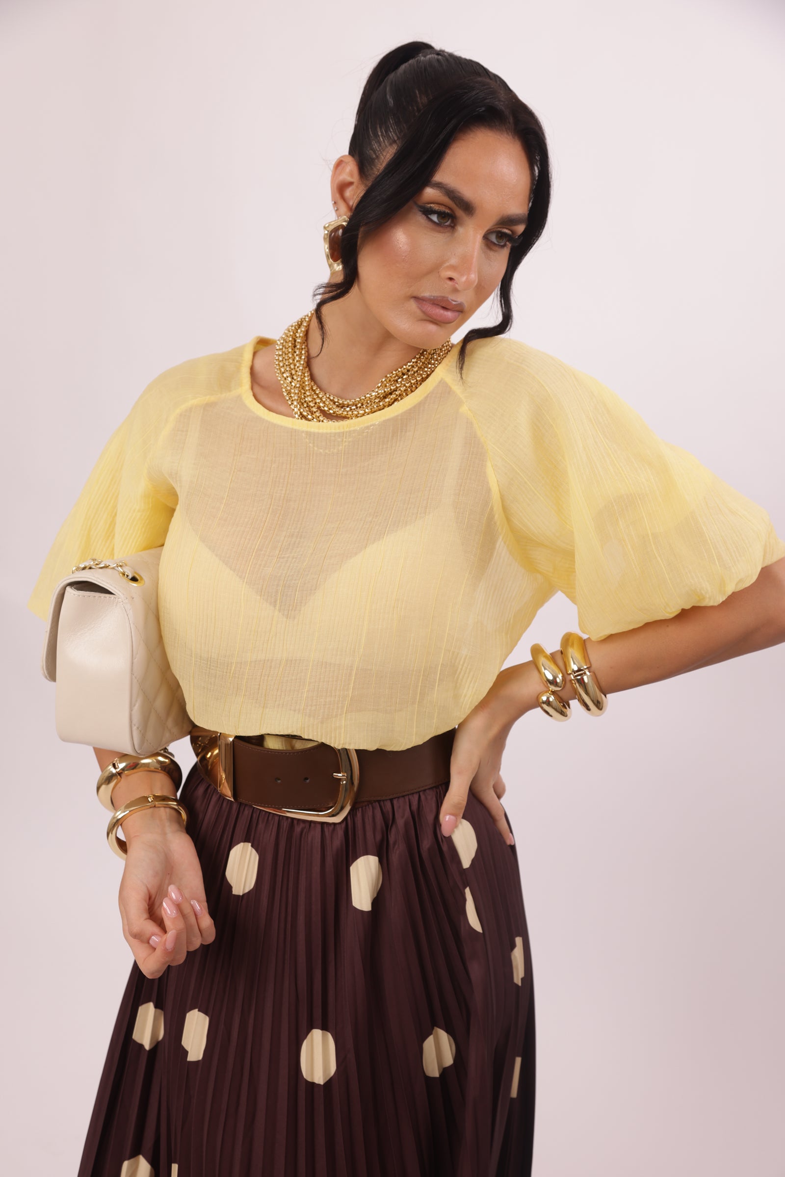 Blusa Anna giallo|Colore:Giallo