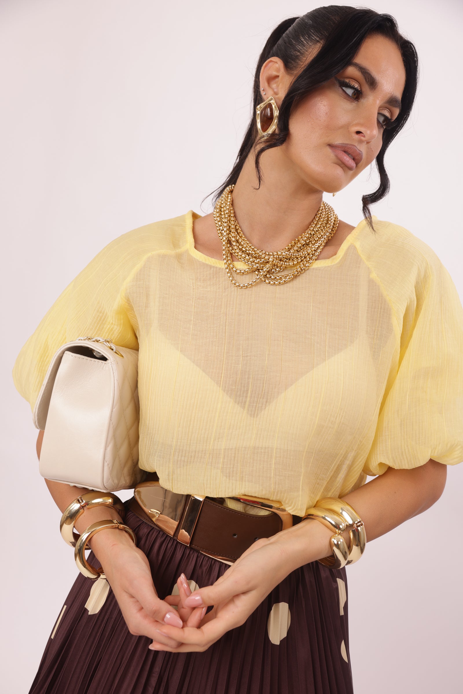 Blusa Anna giallo|Colore:Giallo