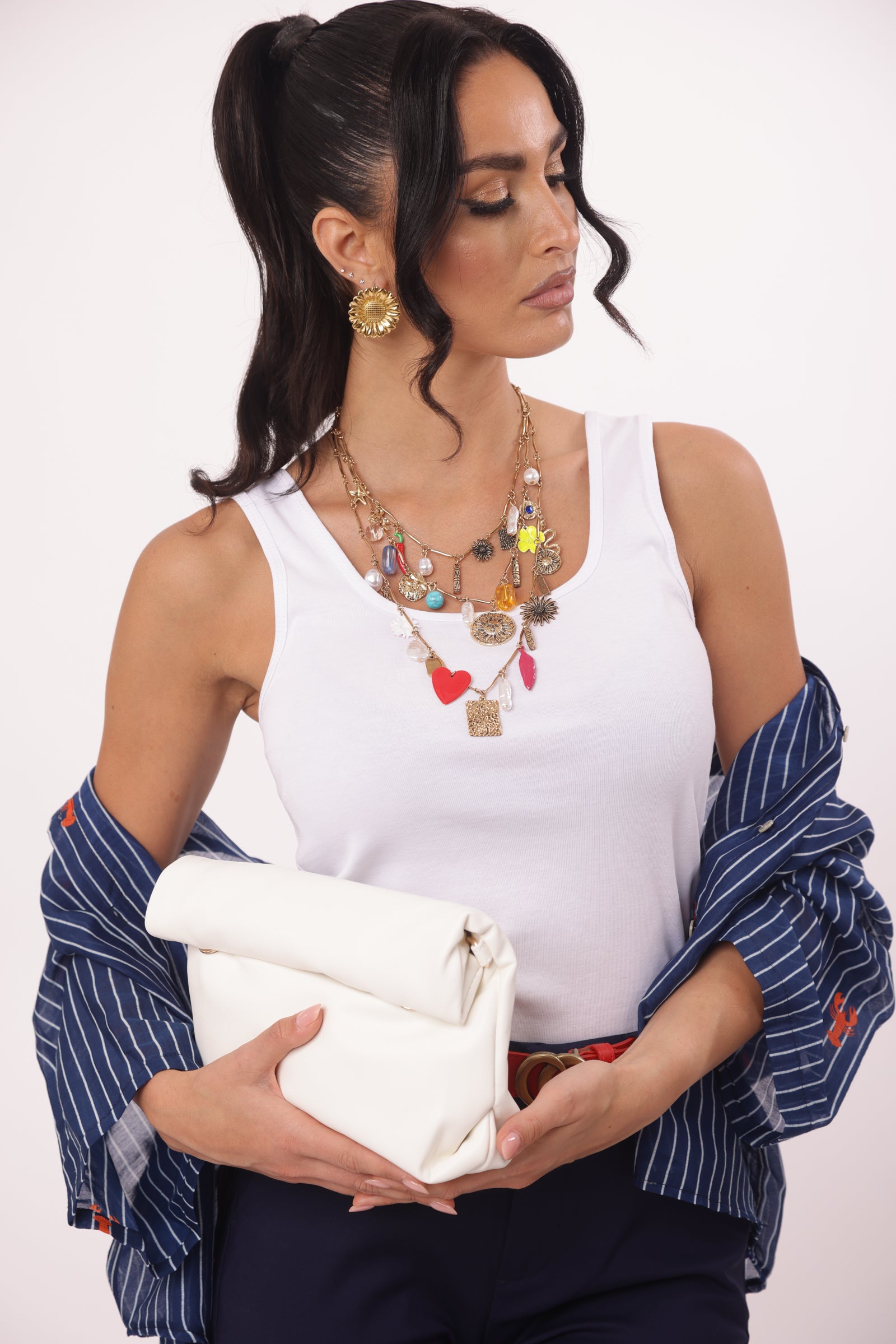 Canotta Lory bianco|Colore:Bianco