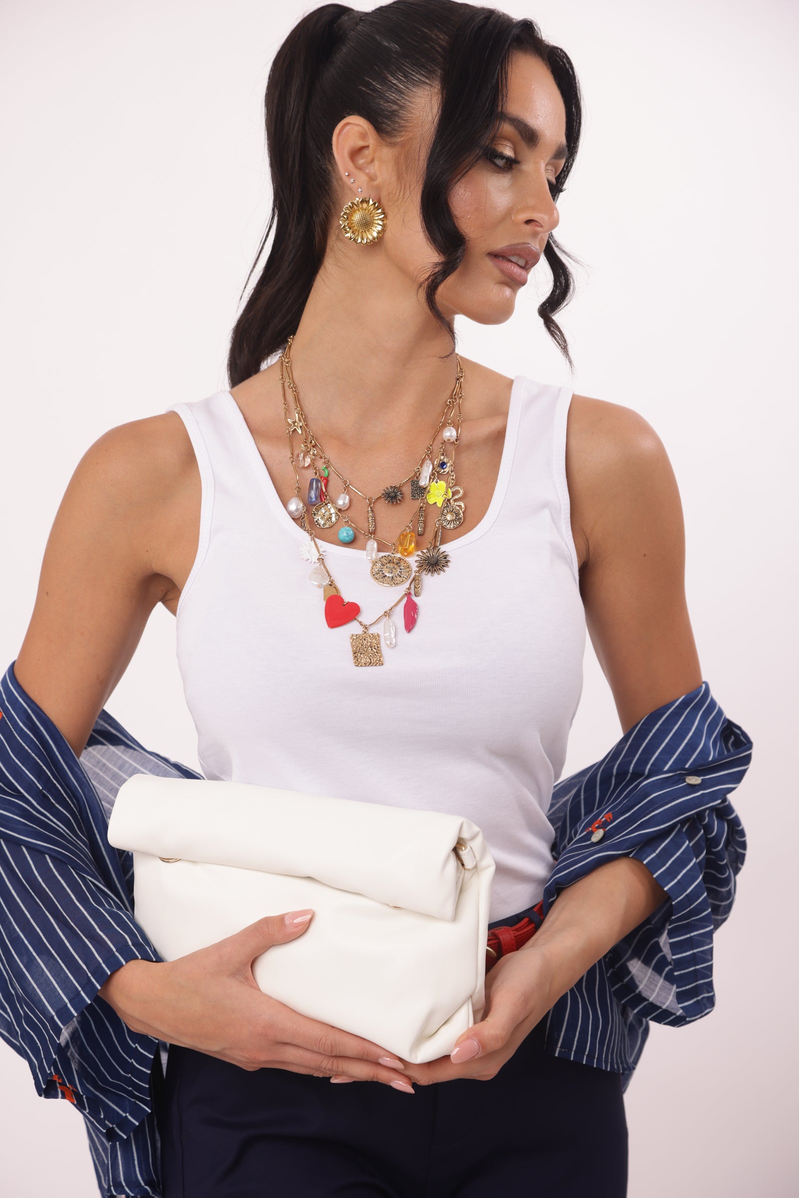 Canotta Lory bianco|Colore:Bianco