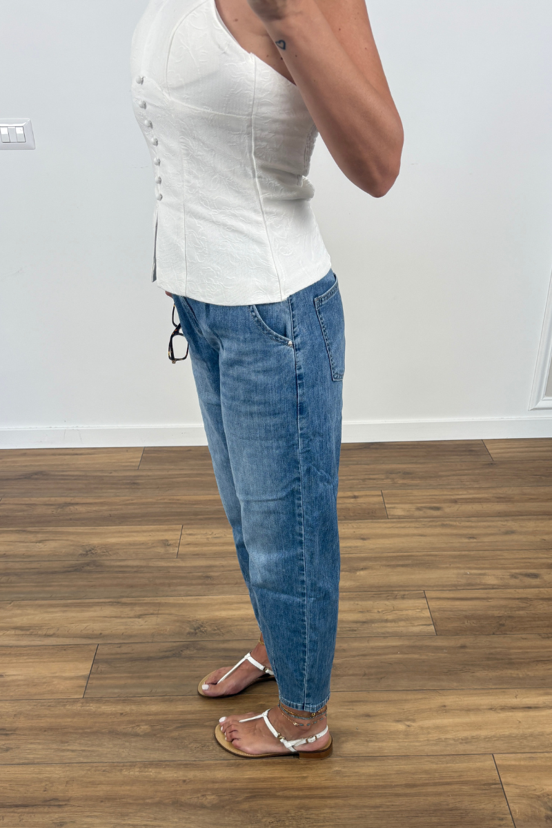 Jeans Ballon denim chiaro|Colore:Denim chiaro