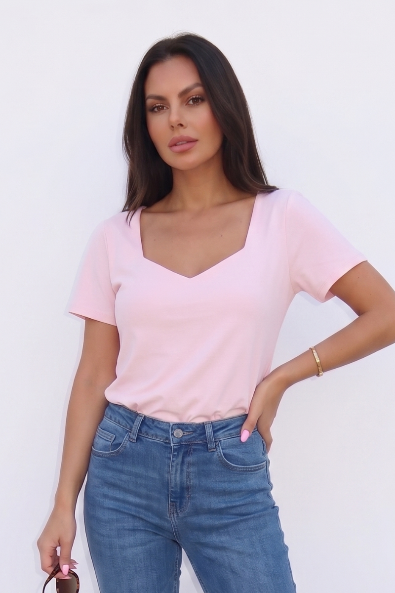 Maglia Conny  Mezza Manica rosa|Colore:Rosa