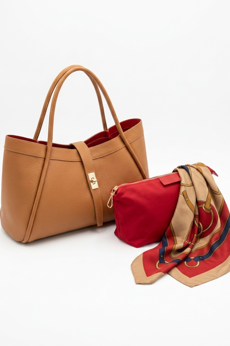 Borsa Cely Cuoio|Colore:Cuoio