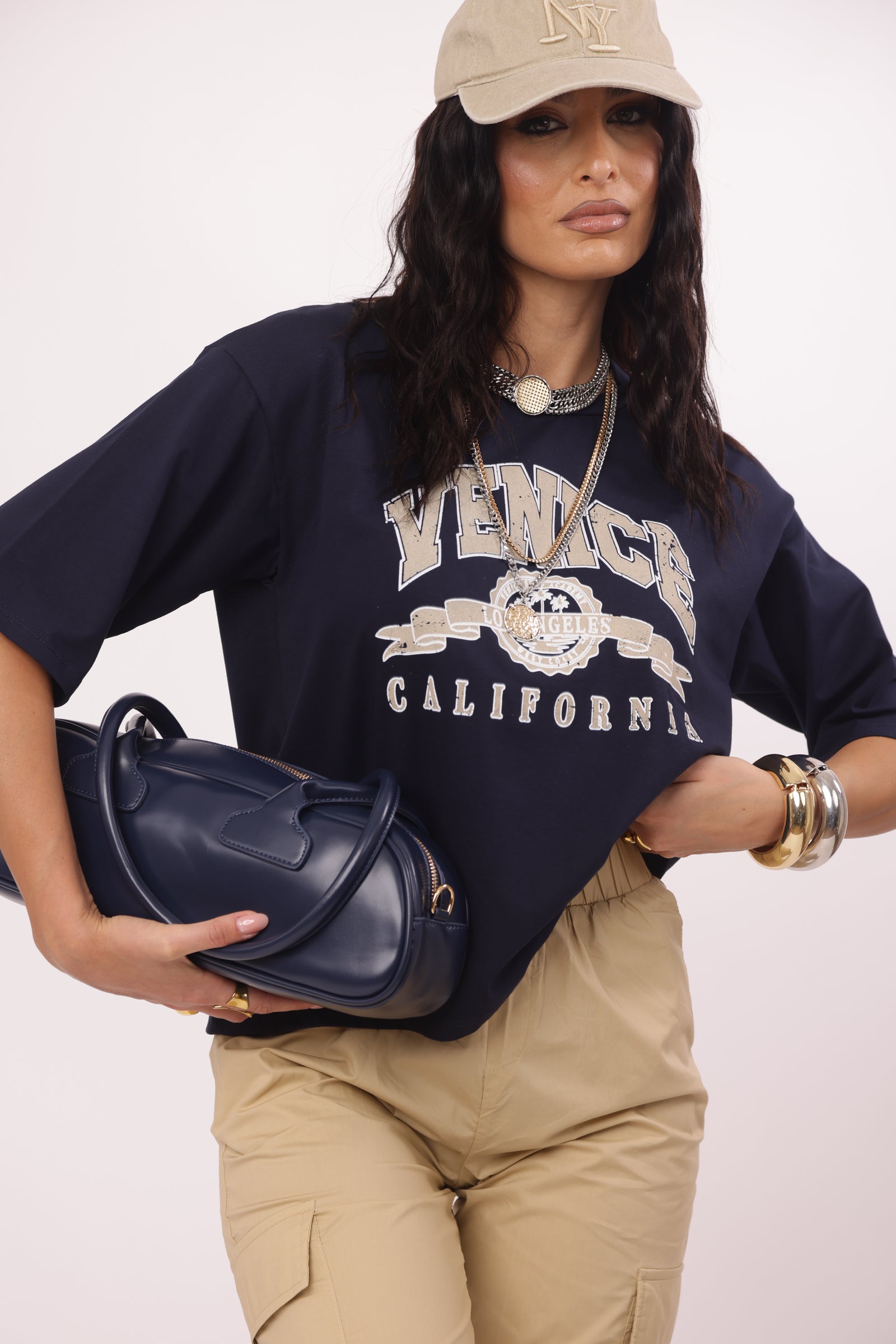 T-Shirt Venice Blu|Colore:Blu
