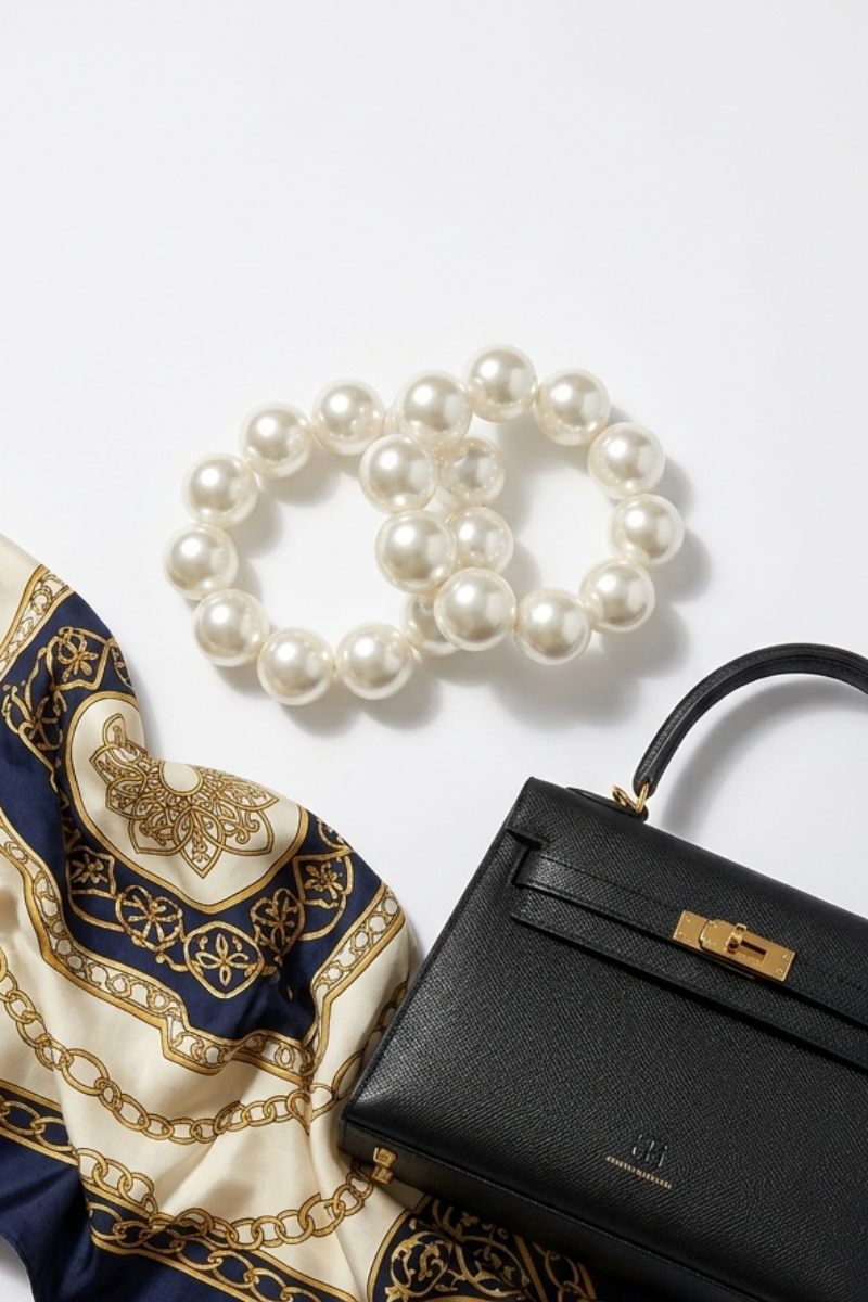 Bracciale Perle bianco perla|Colore:Bianco perla