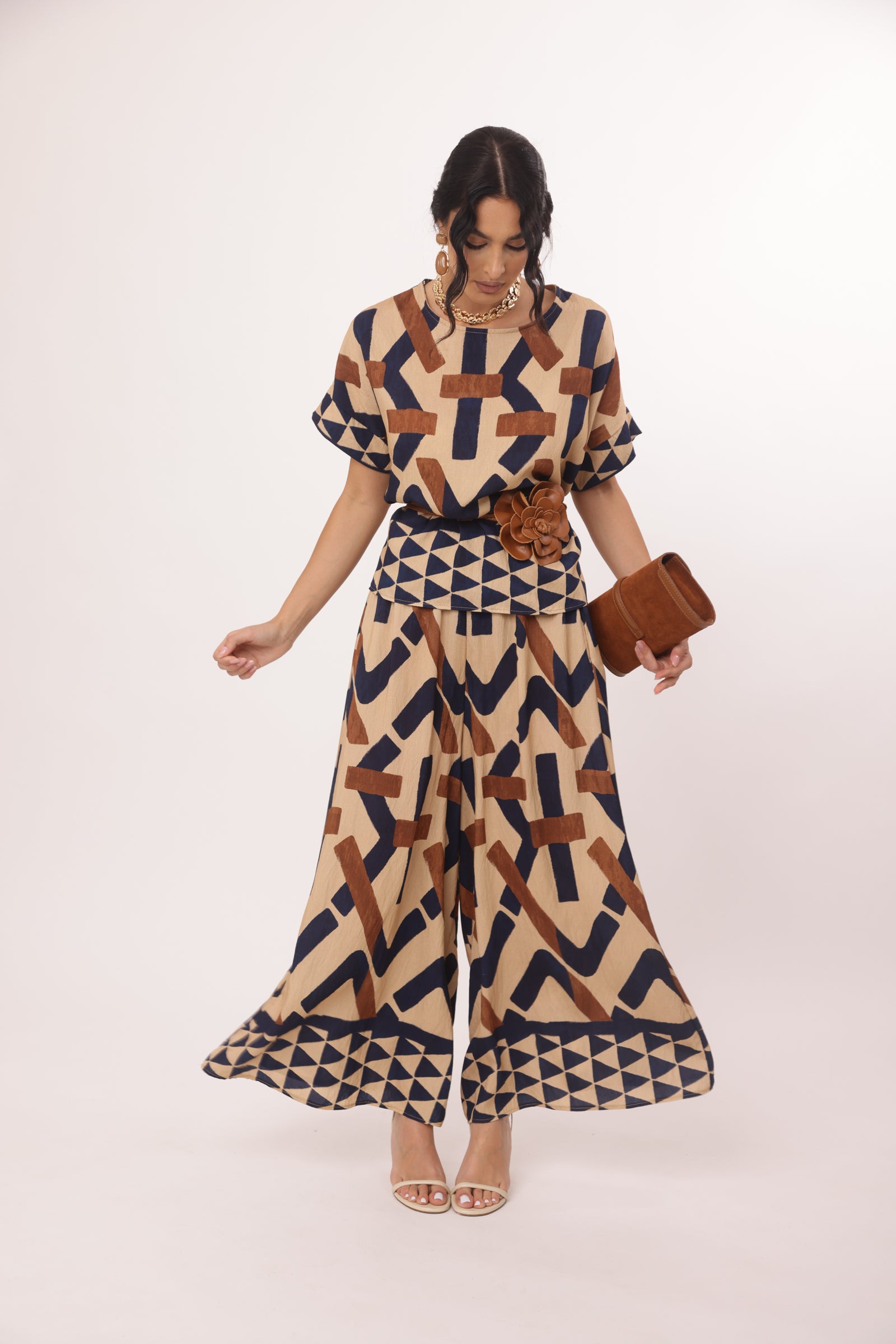 Coordinato Afro blu|Colore:Blu