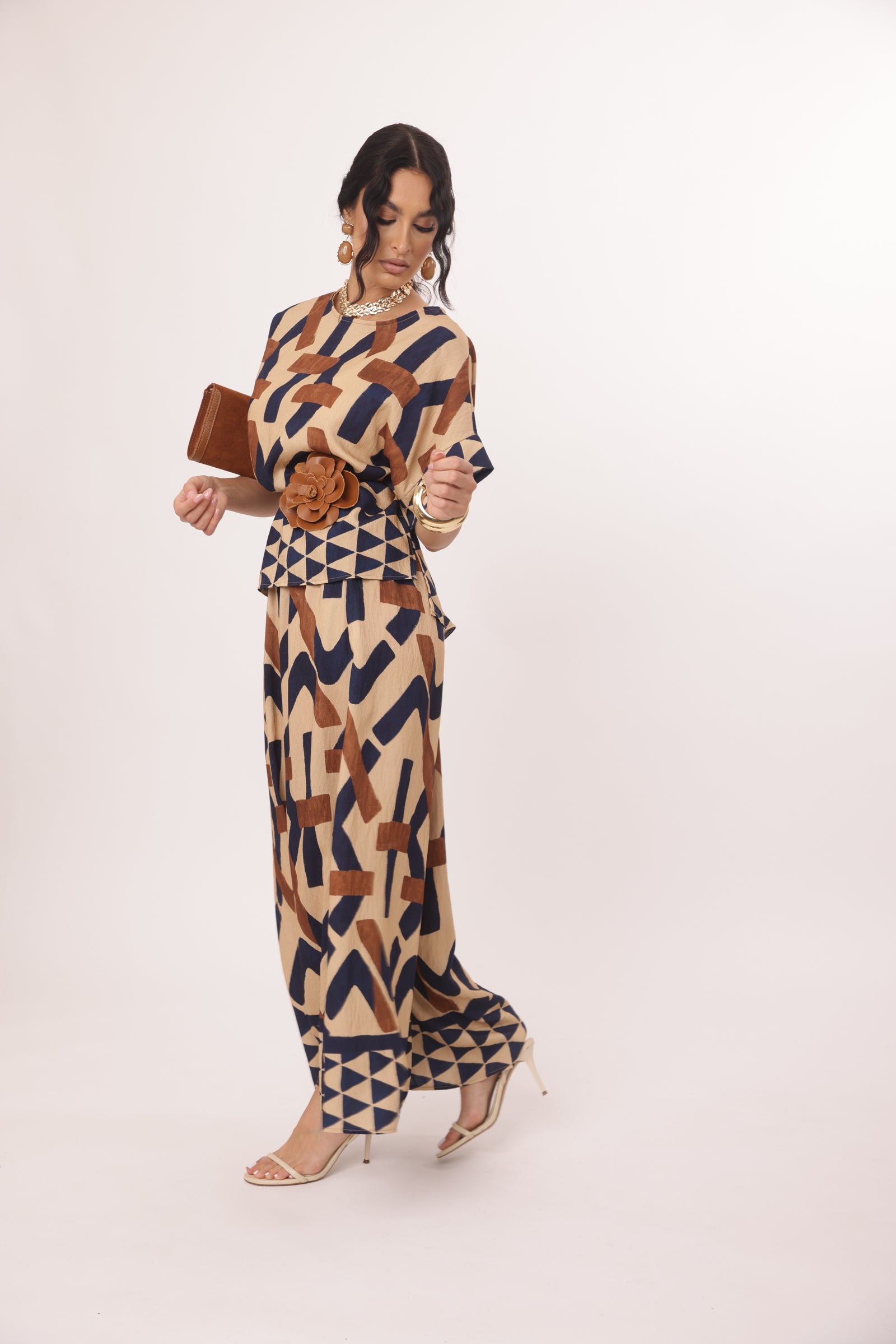 Coordinato Afro blu|Colore:Blu