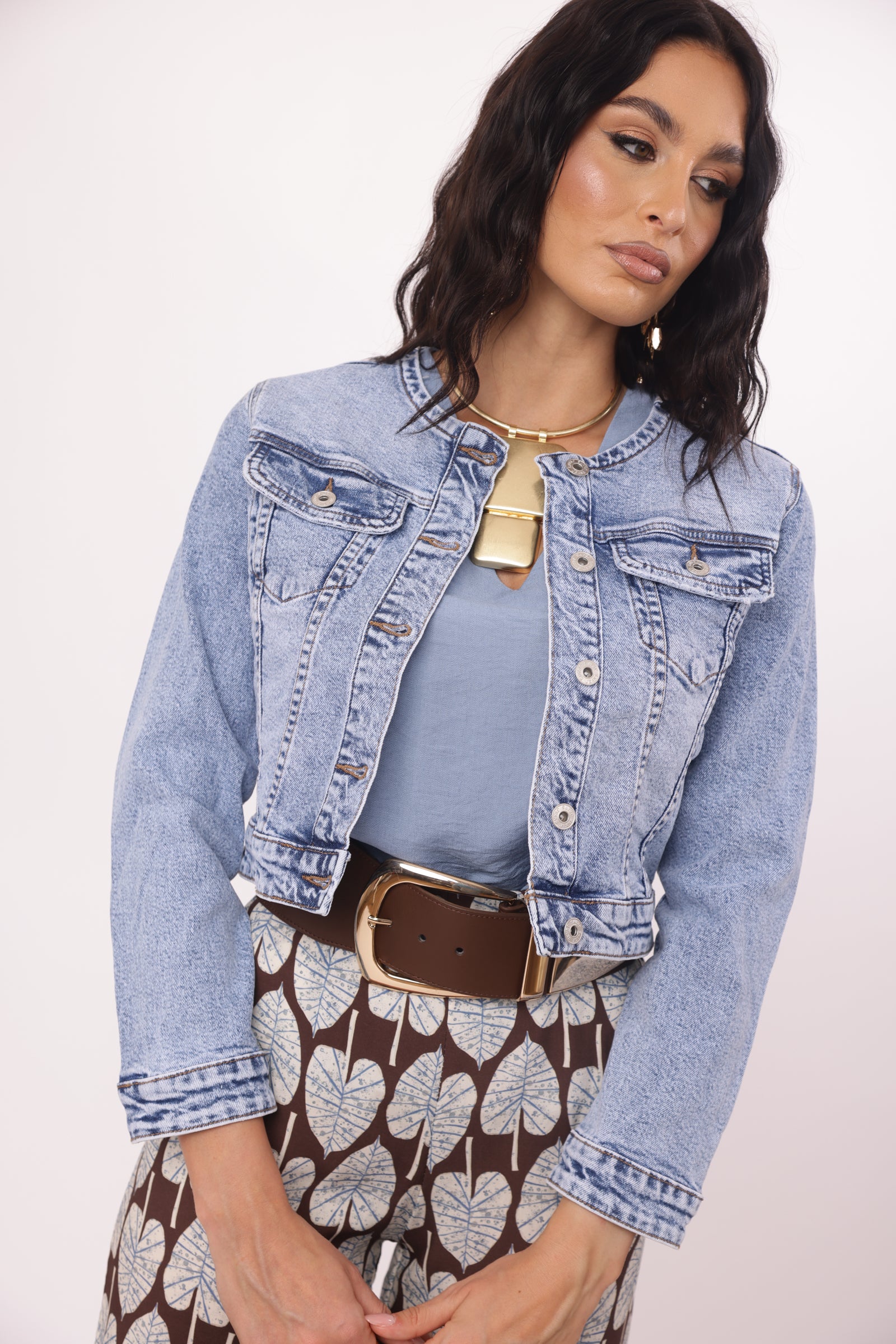 Giubbino Denim London denim chiaro|Colore:Denim chiaro