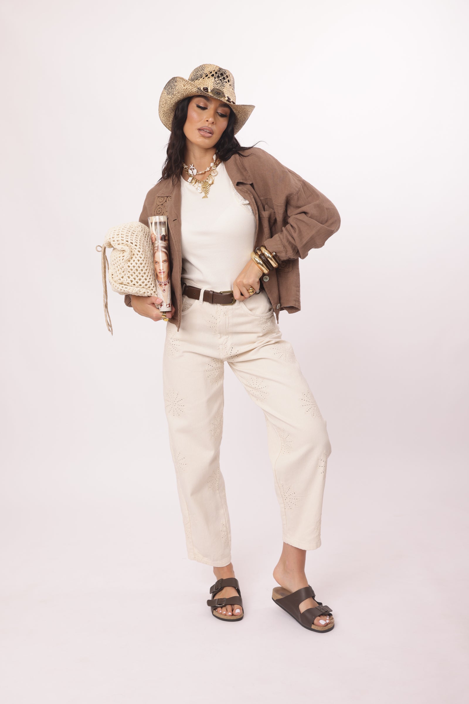 Pantalone Mallorca beige chiaro|Colore:Beige chiaro