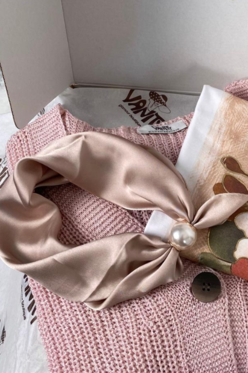 Foulard Licya champagne|Colore:Champagne