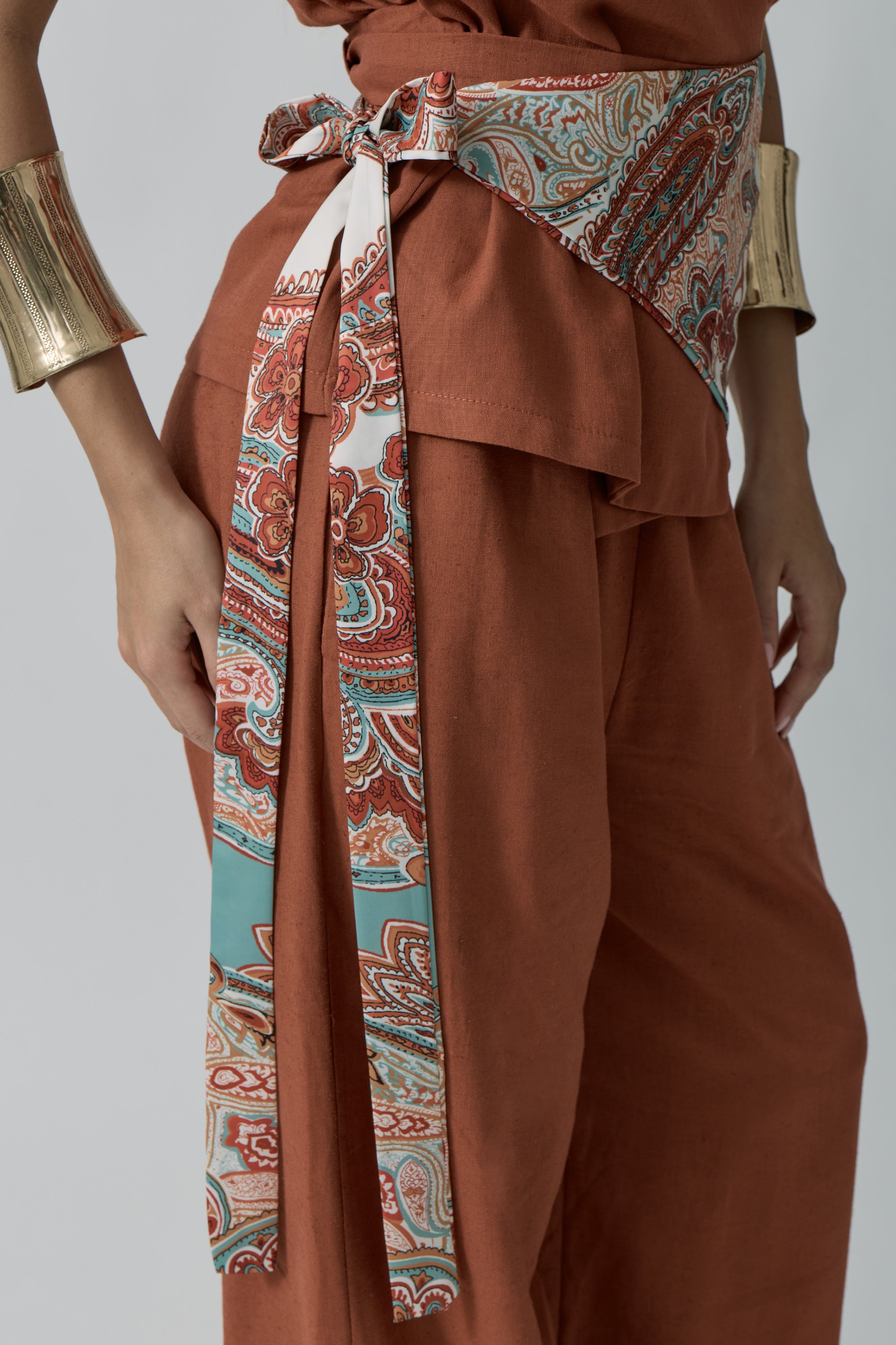 Foulard Paisley rosso|Colore:Rosso