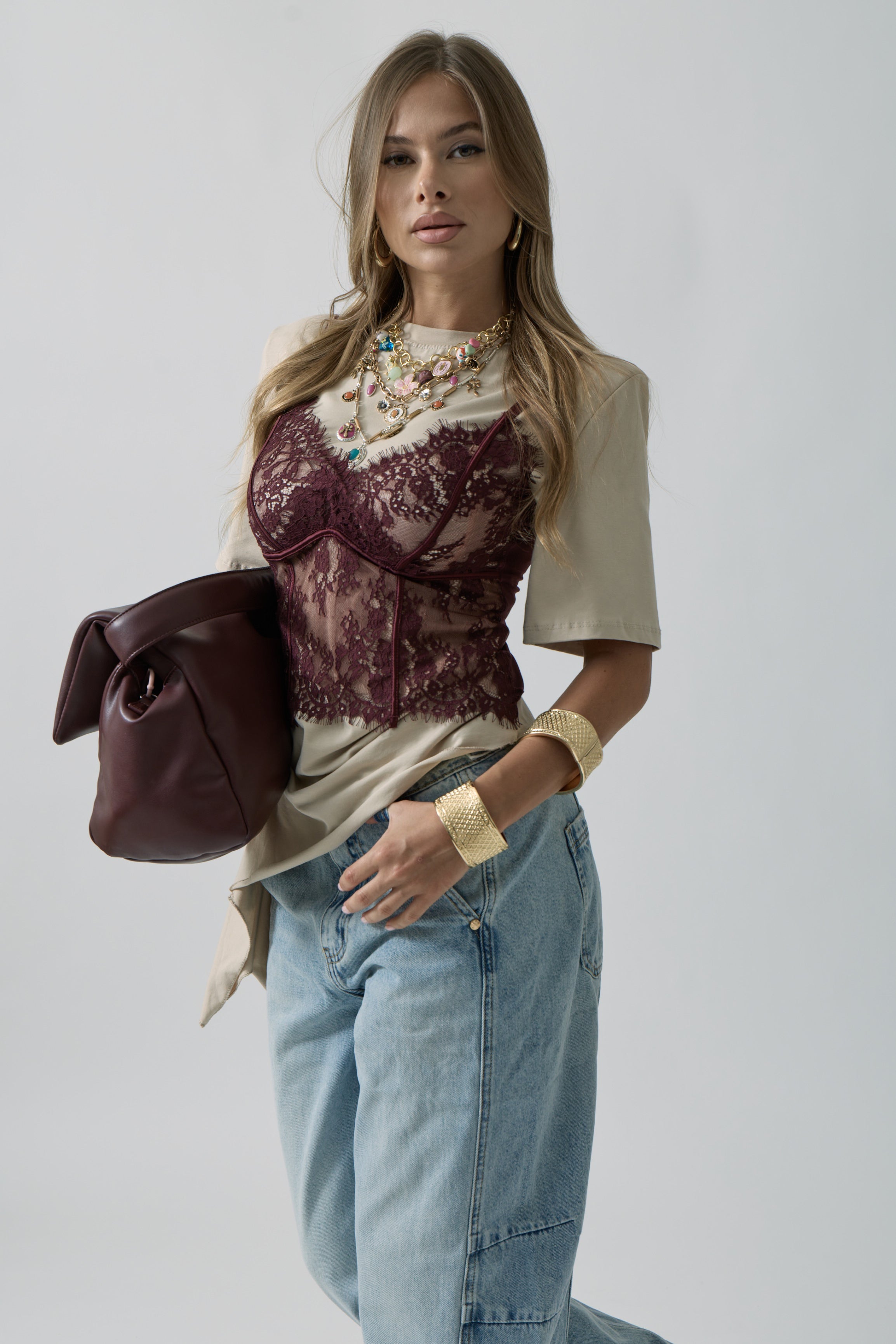 Top Marlene bordeaux|Colore:Bordeaux