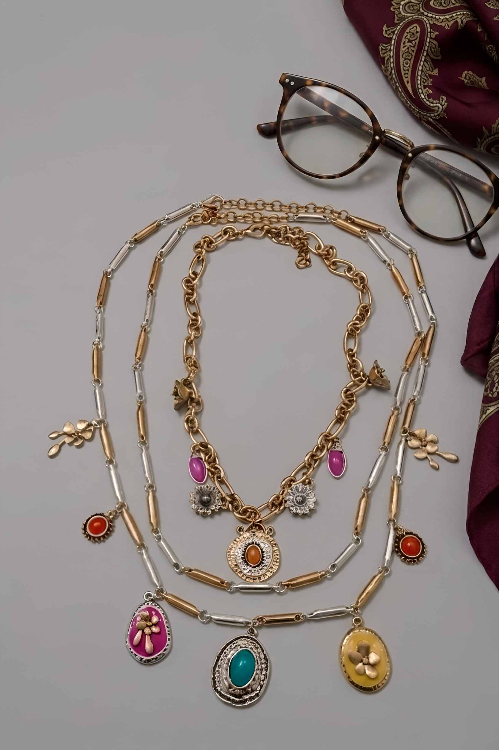 Collana Esmeralda multicolore|Colore:Multicolore