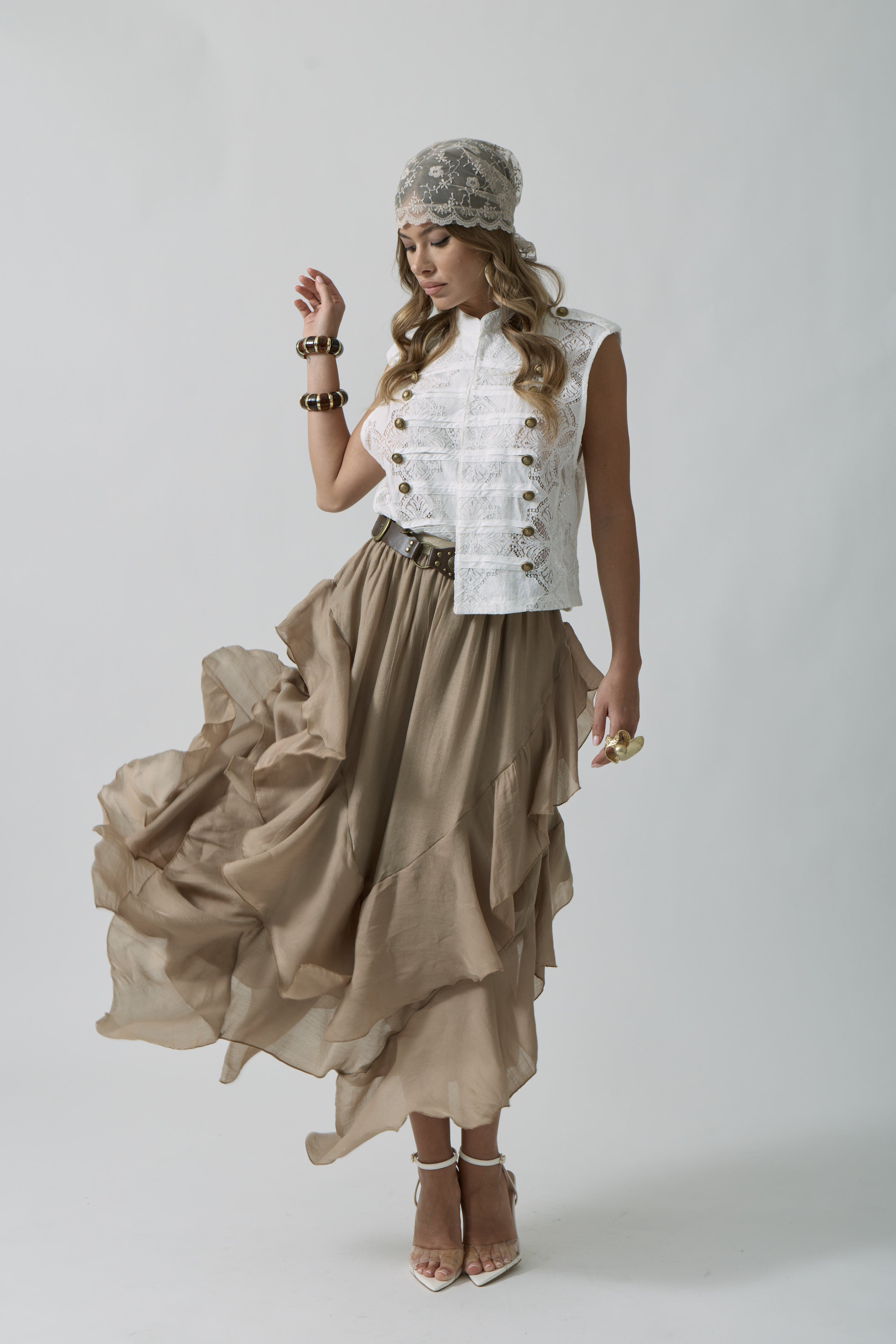 Gonna Odette cammello|Colore:Cammello