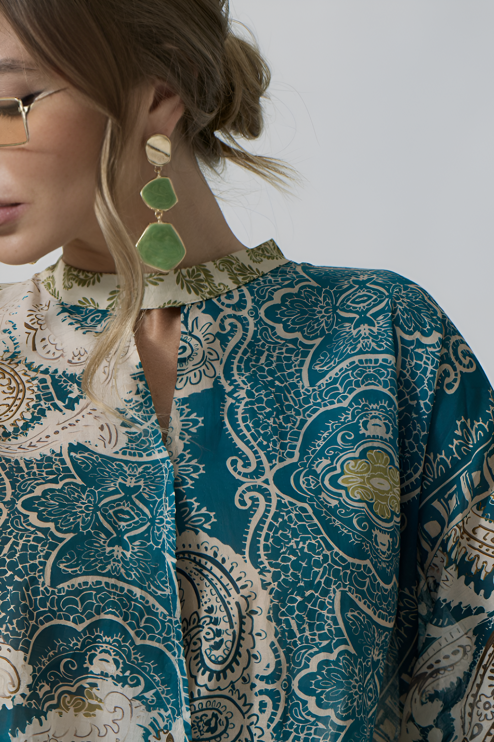 Orecchini Pendent Corinne Verde|Colore:Verde