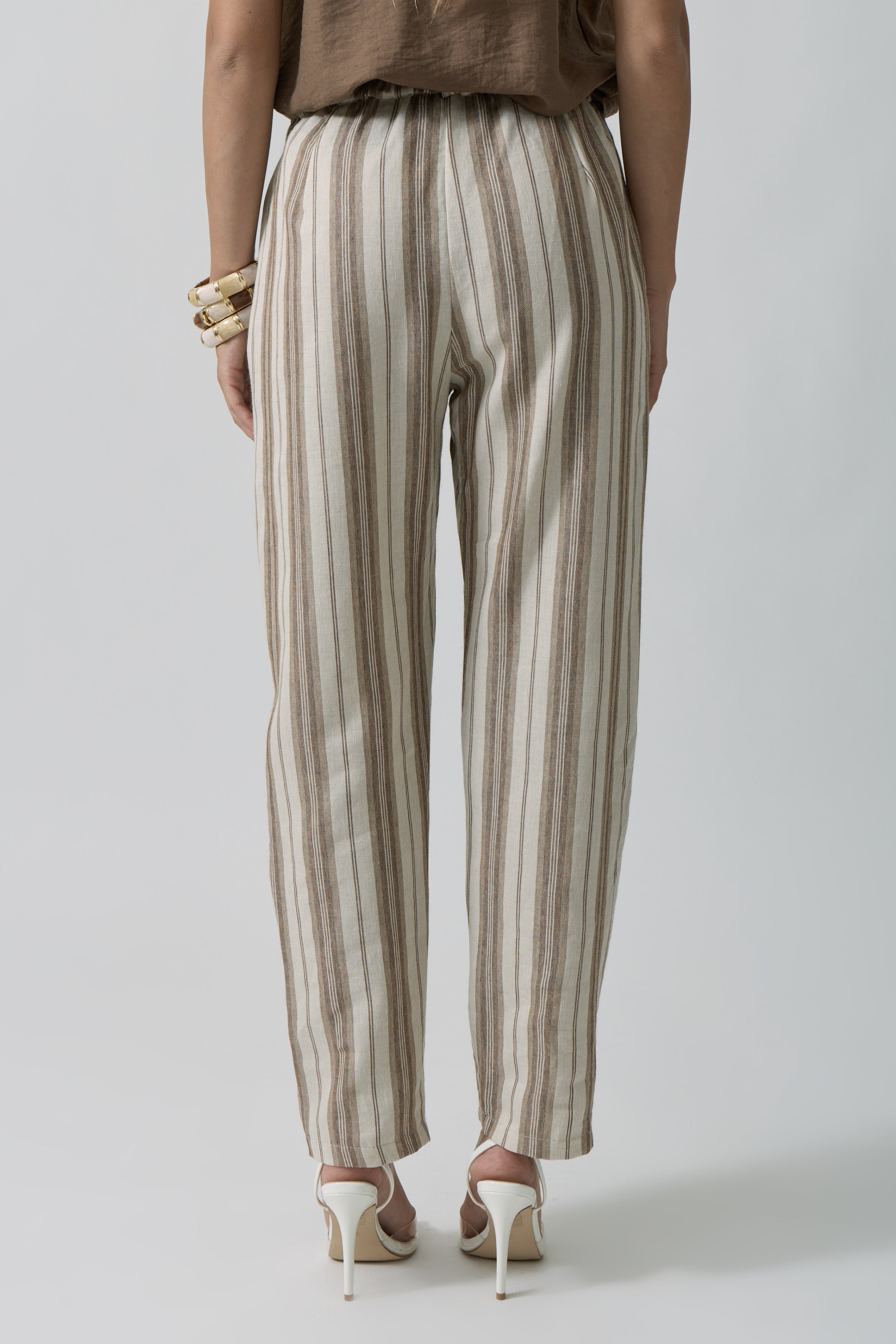Pantalone Righe Marocco beige|Colore:Beige