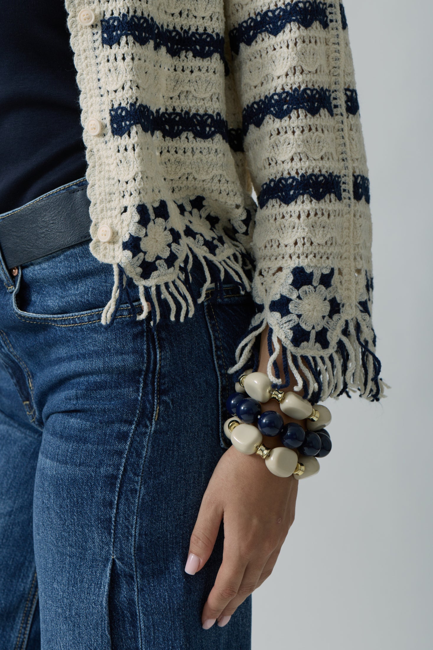 Cardigan Nausica avorio|Colore:Avorio