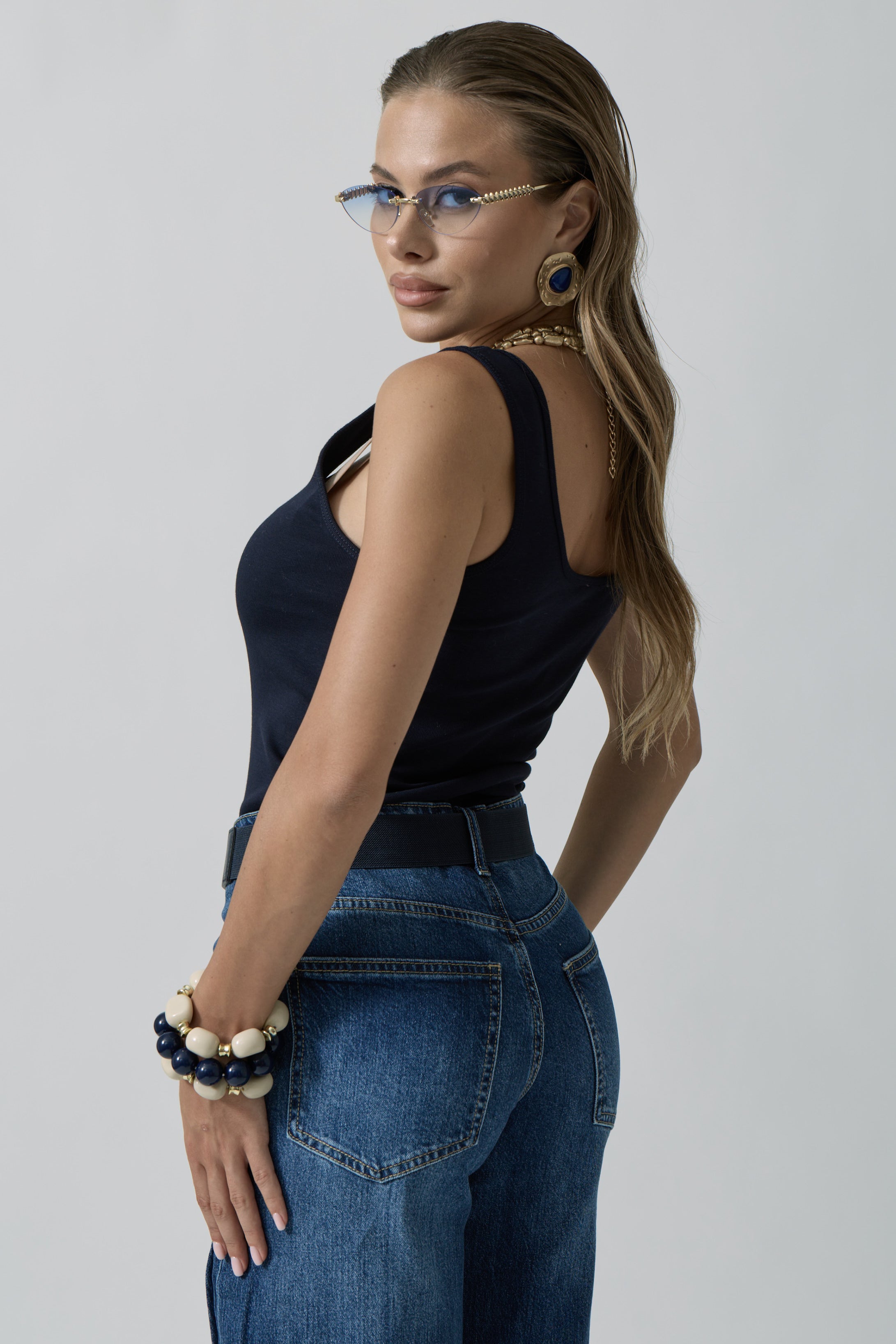 Canotta Lory Blu|Colore:Blu