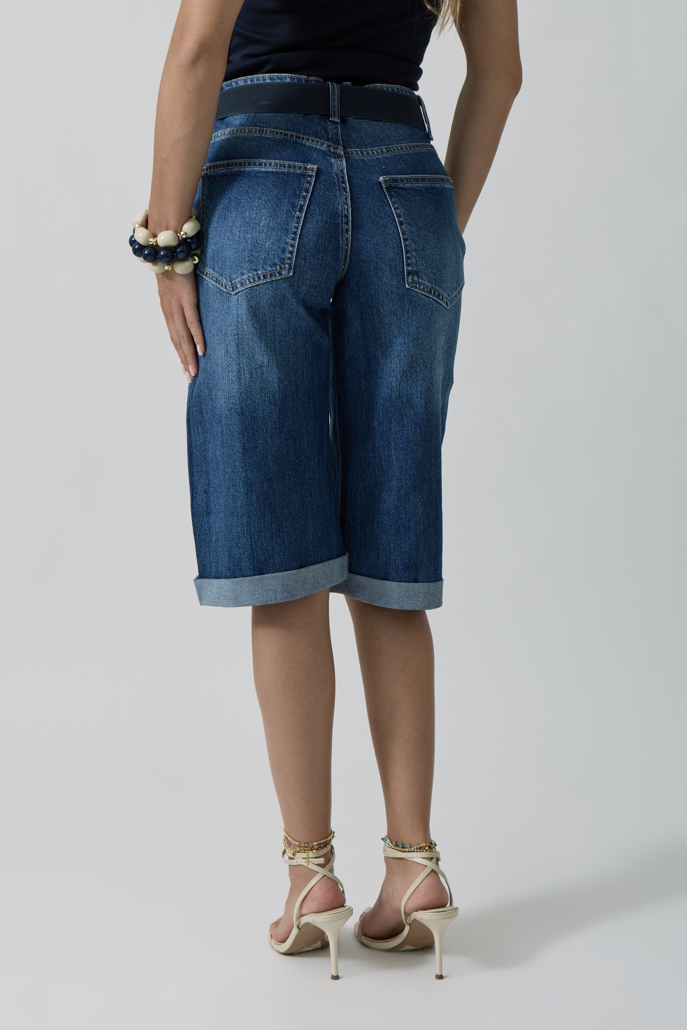 Bermuda Haiti denim|Colore:Denim